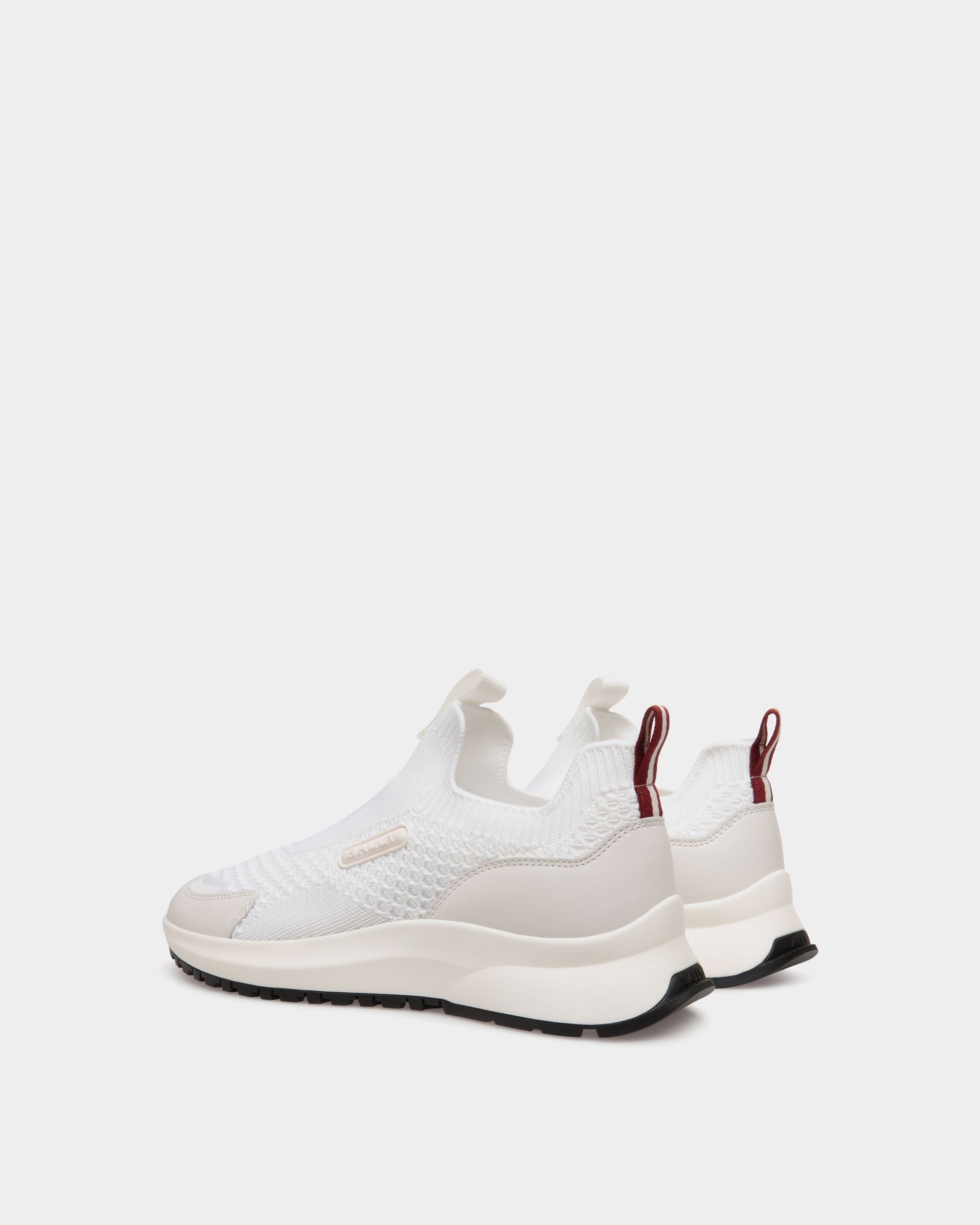 Sneaker Outline En Maille Blanche - Homme - Bally - 03