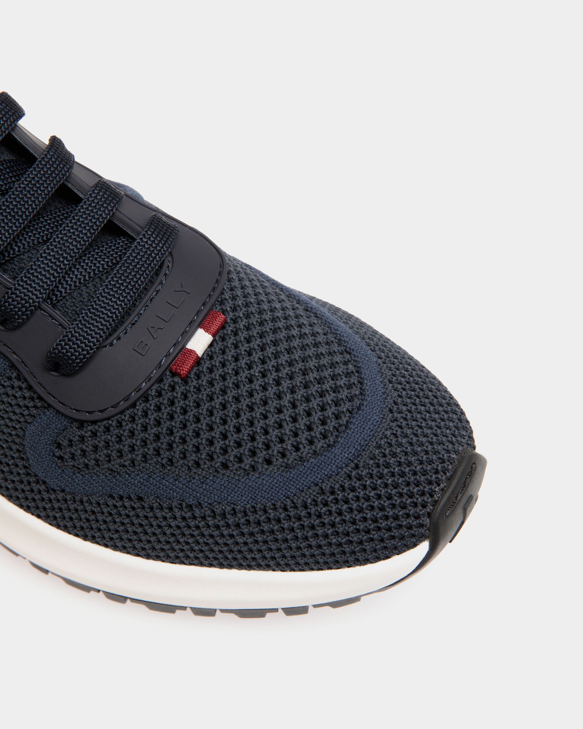 Sneaker Outline En Maille Navy Blue - Homme - Bally - 06