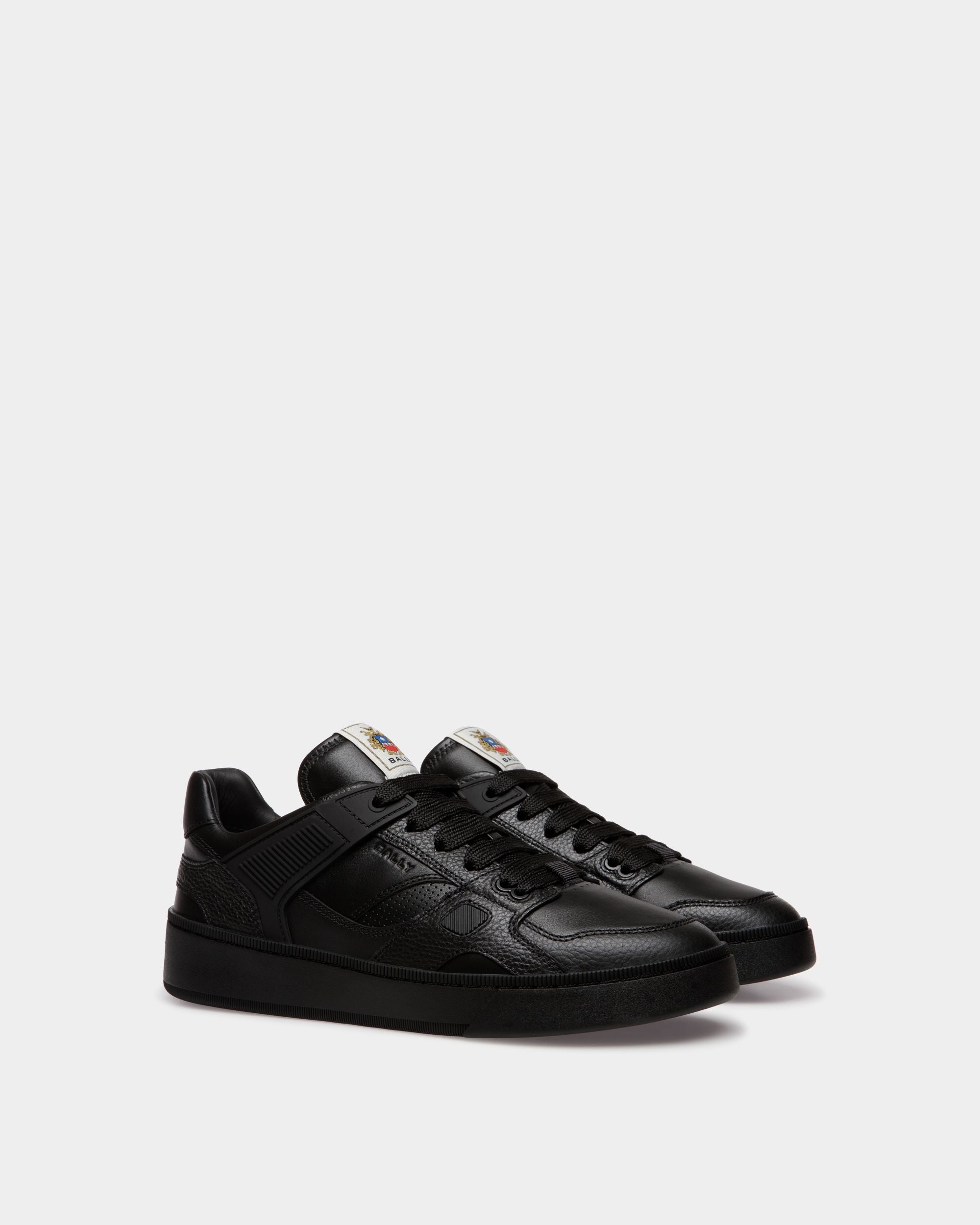 Sneaker Raise En Cuir Noir - Homme - Bally - 02