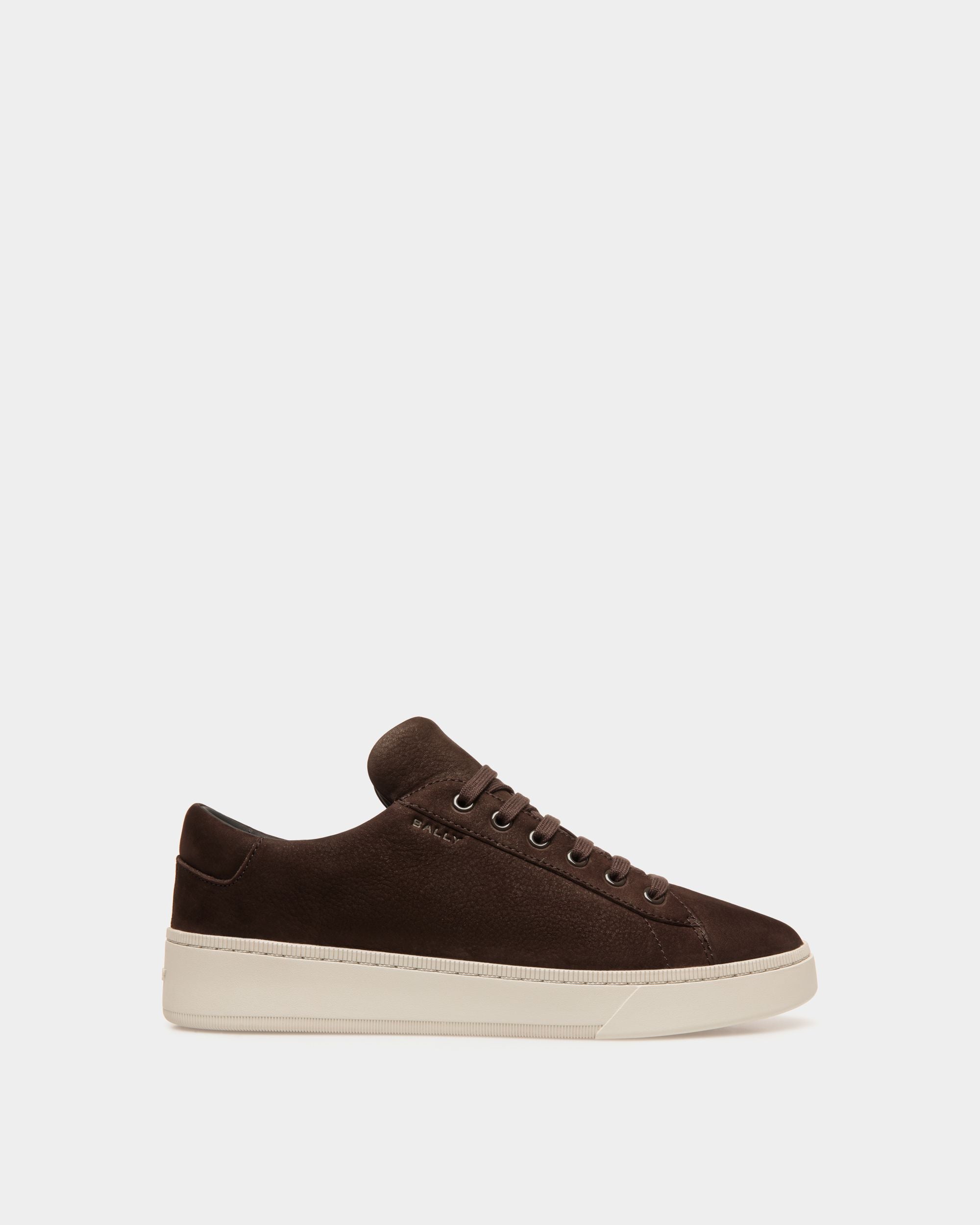 Sneaker Raise En Cuir Nubuck Ebano - Homme - Bally - 01