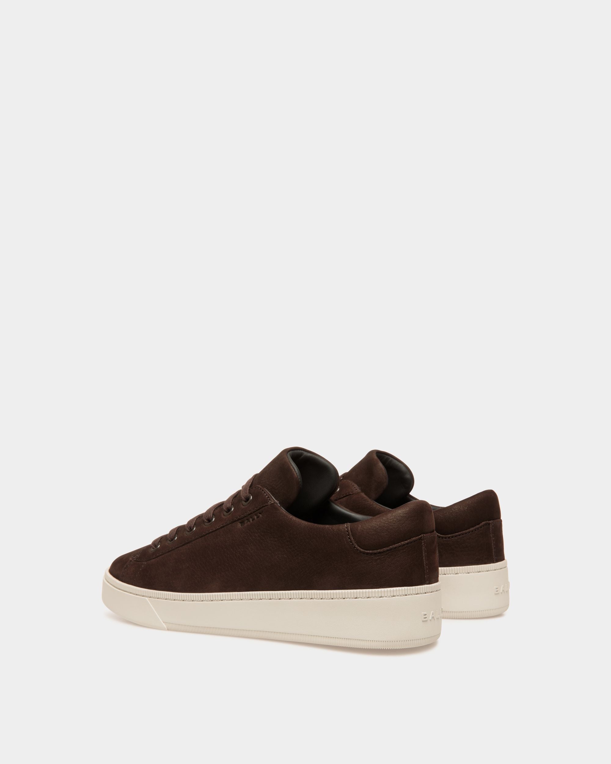 Sneaker Raise En Cuir Nubuck Ebano - Homme - Bally - 03