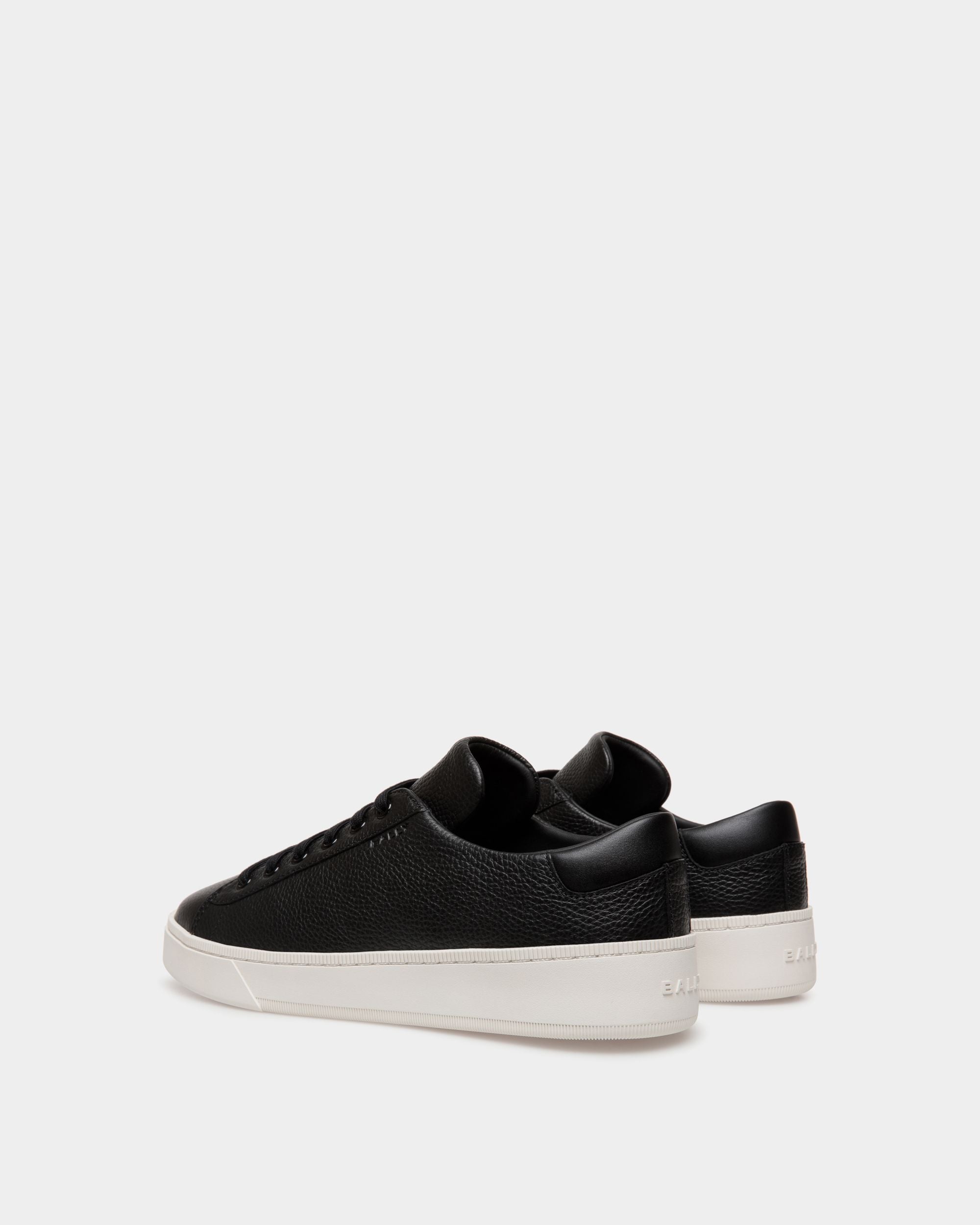 Sneaker Raise En Cuir Grainé Noir - Homme - Bally - 03