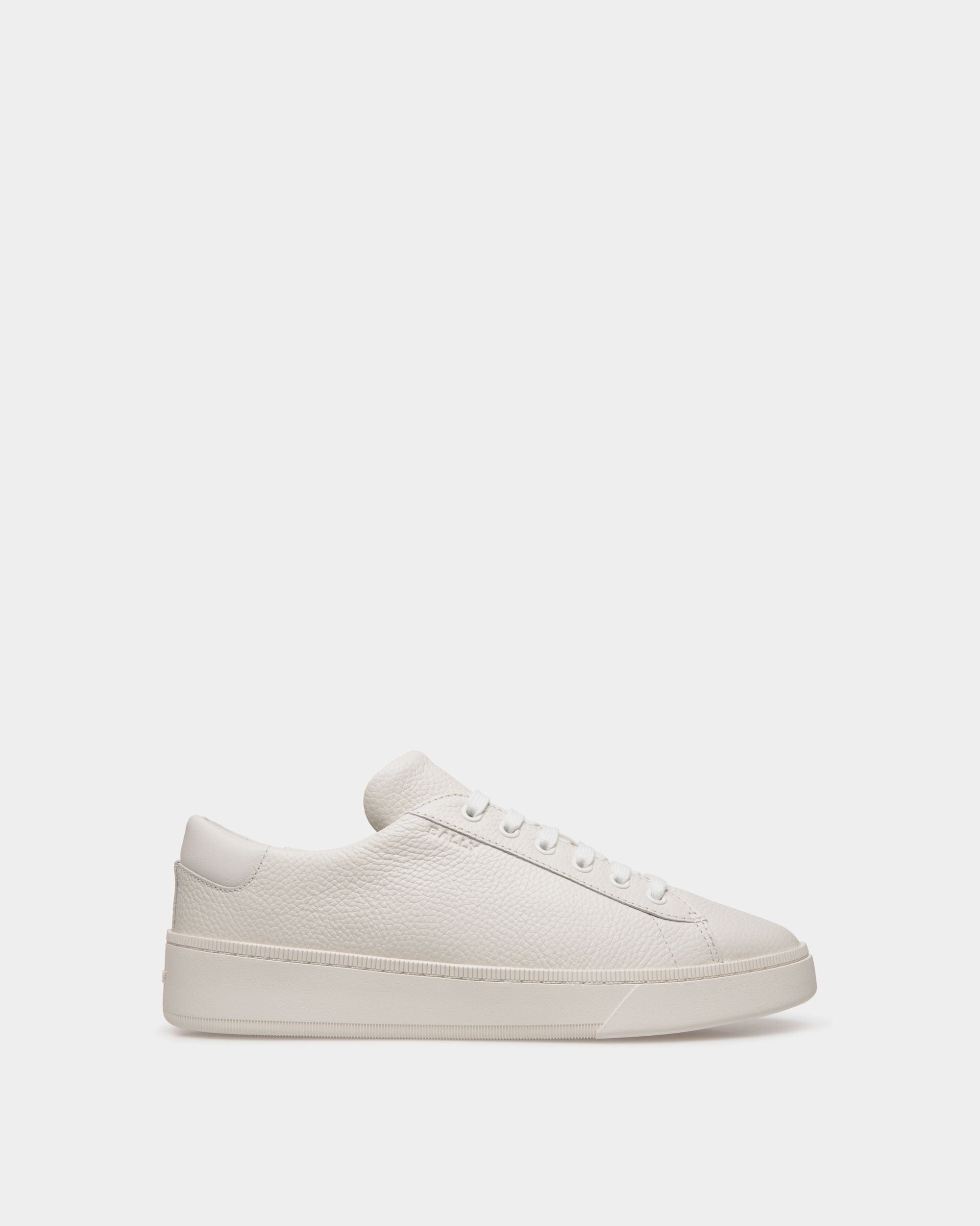 Sneaker Raise En Cuir Grainé Blanc - Homme - Bally - 01