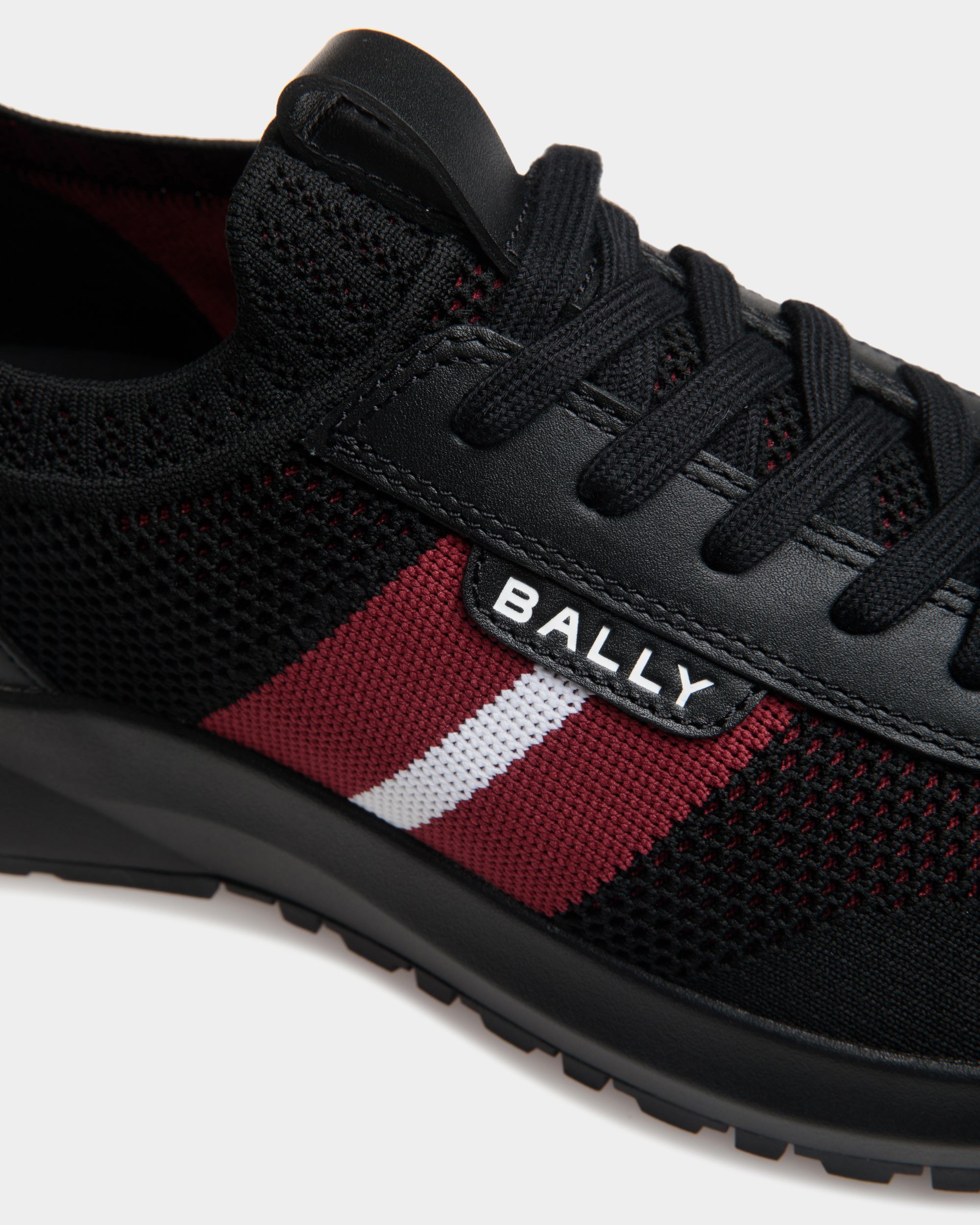 Sneaker Outline En Maille Noire - Homme - Bally - 05