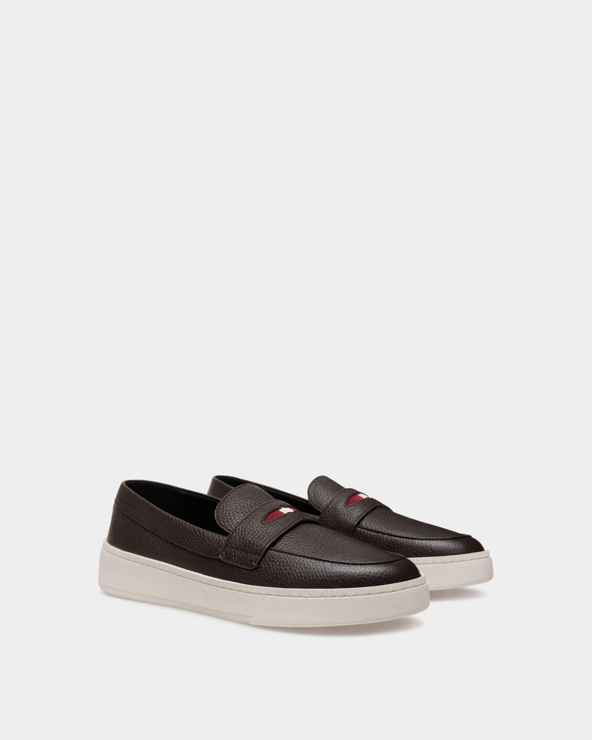 Sneaker Raise En Cuir Ebano - Homme - Bally - 02