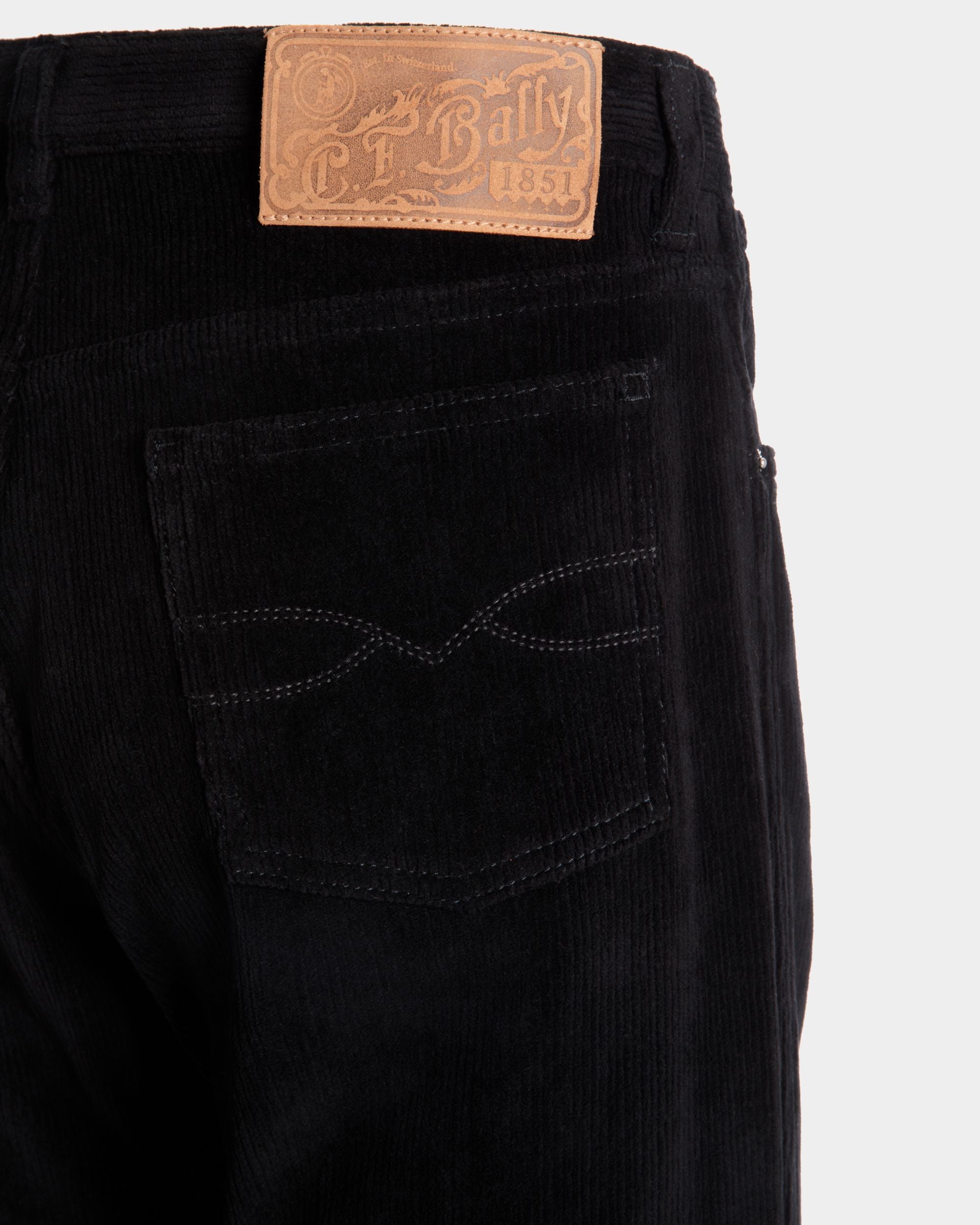 Pants in Black Corduroy - Homme - Bally - 02