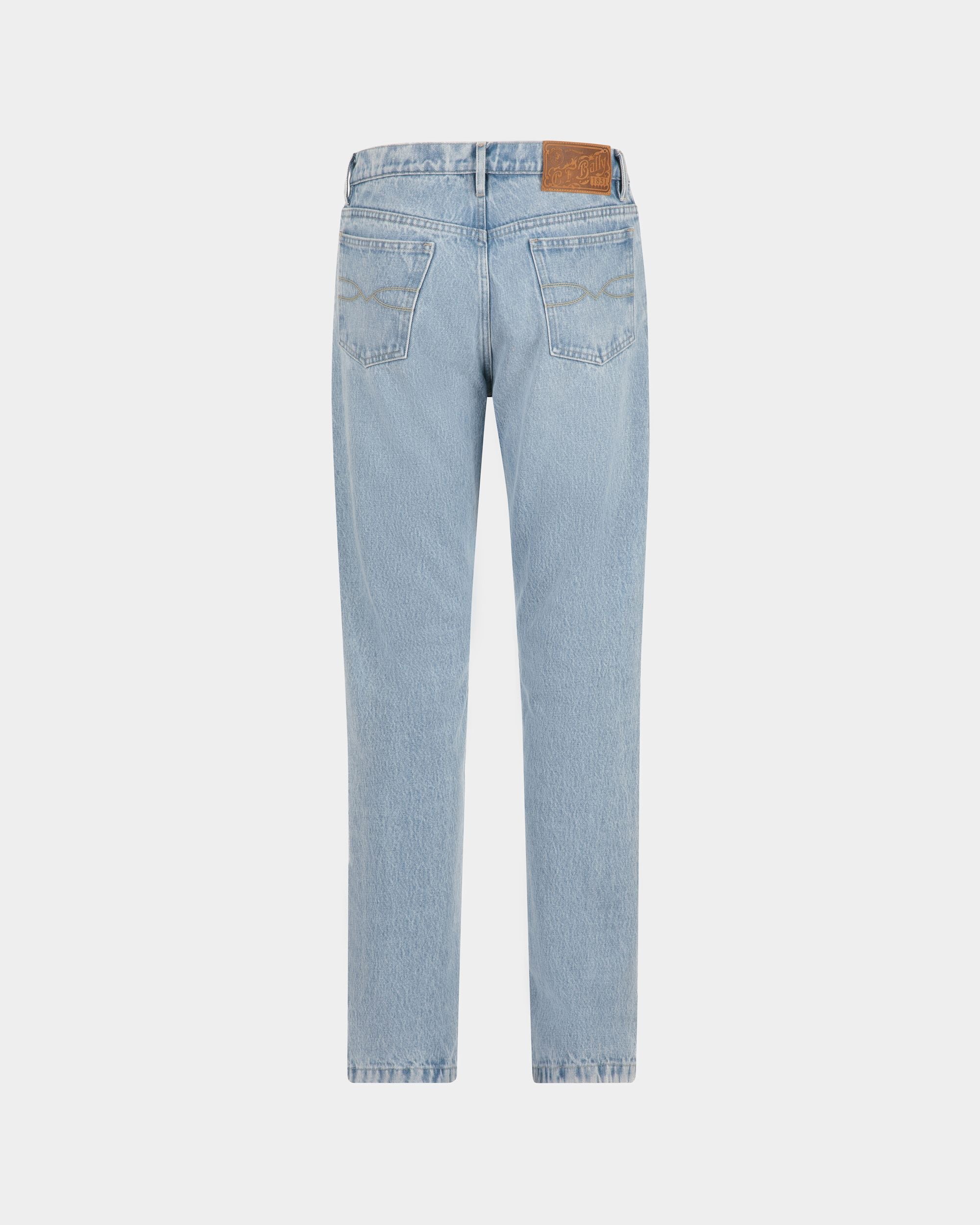 Pantalon En Denim De Coton Indigo Clair - Homme - Bally - 07