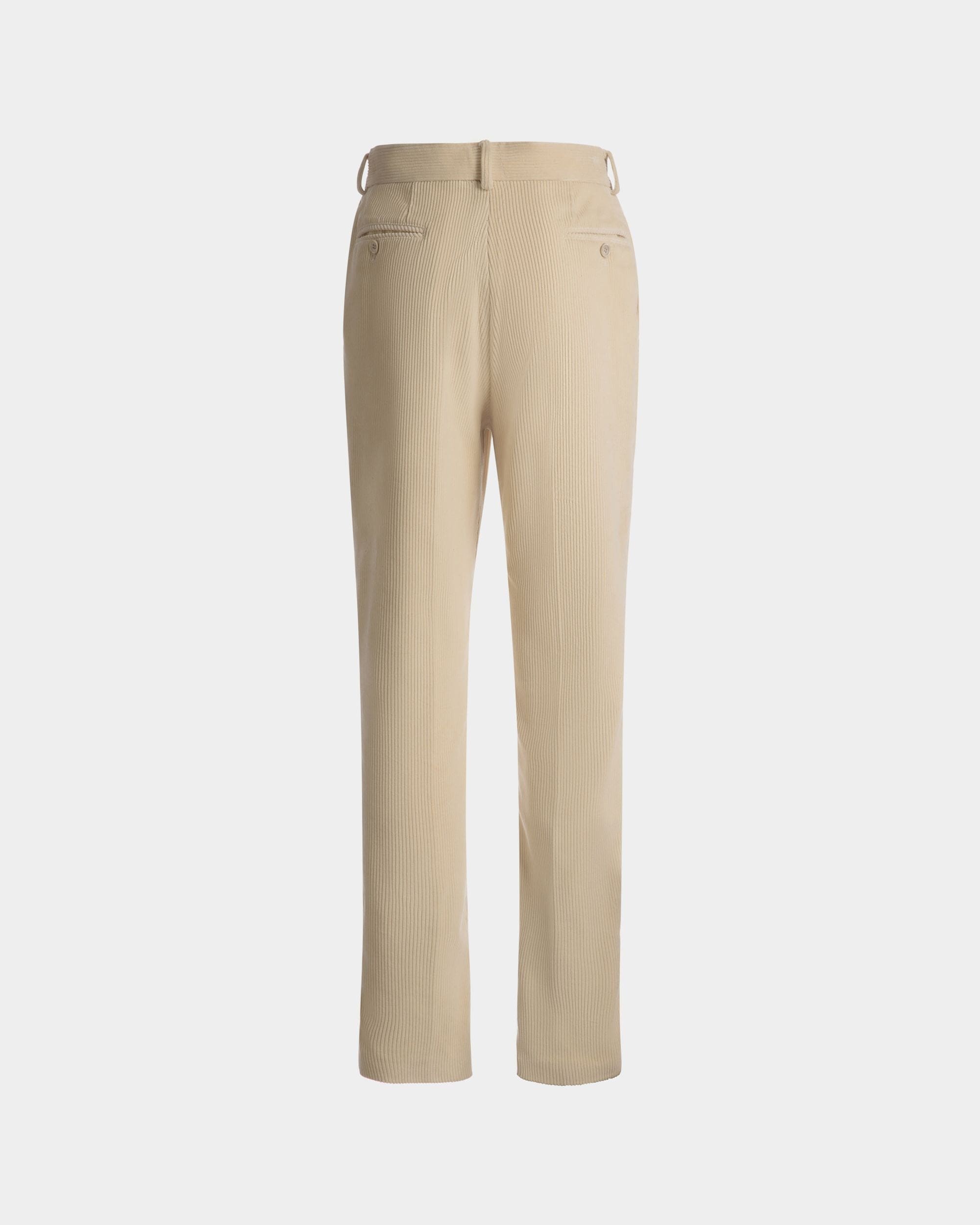 Pantalon Ajusté Coupe Droite En Laine Ivoire - Homme - Bally - 07