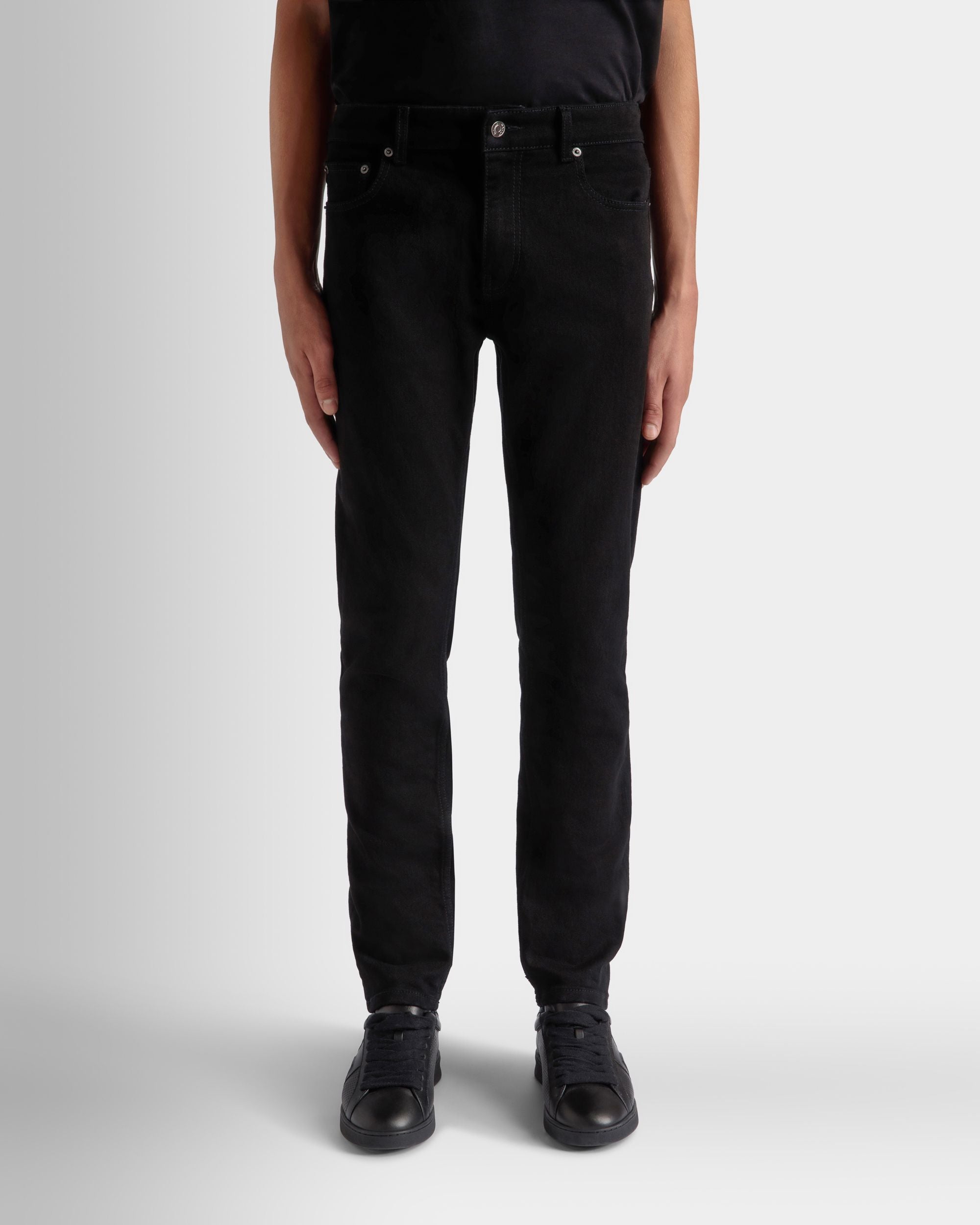 Pantalon Collection Voyage Adrien Brody En Denim De Coton Mélangé Noir - Homme - Bally - 03