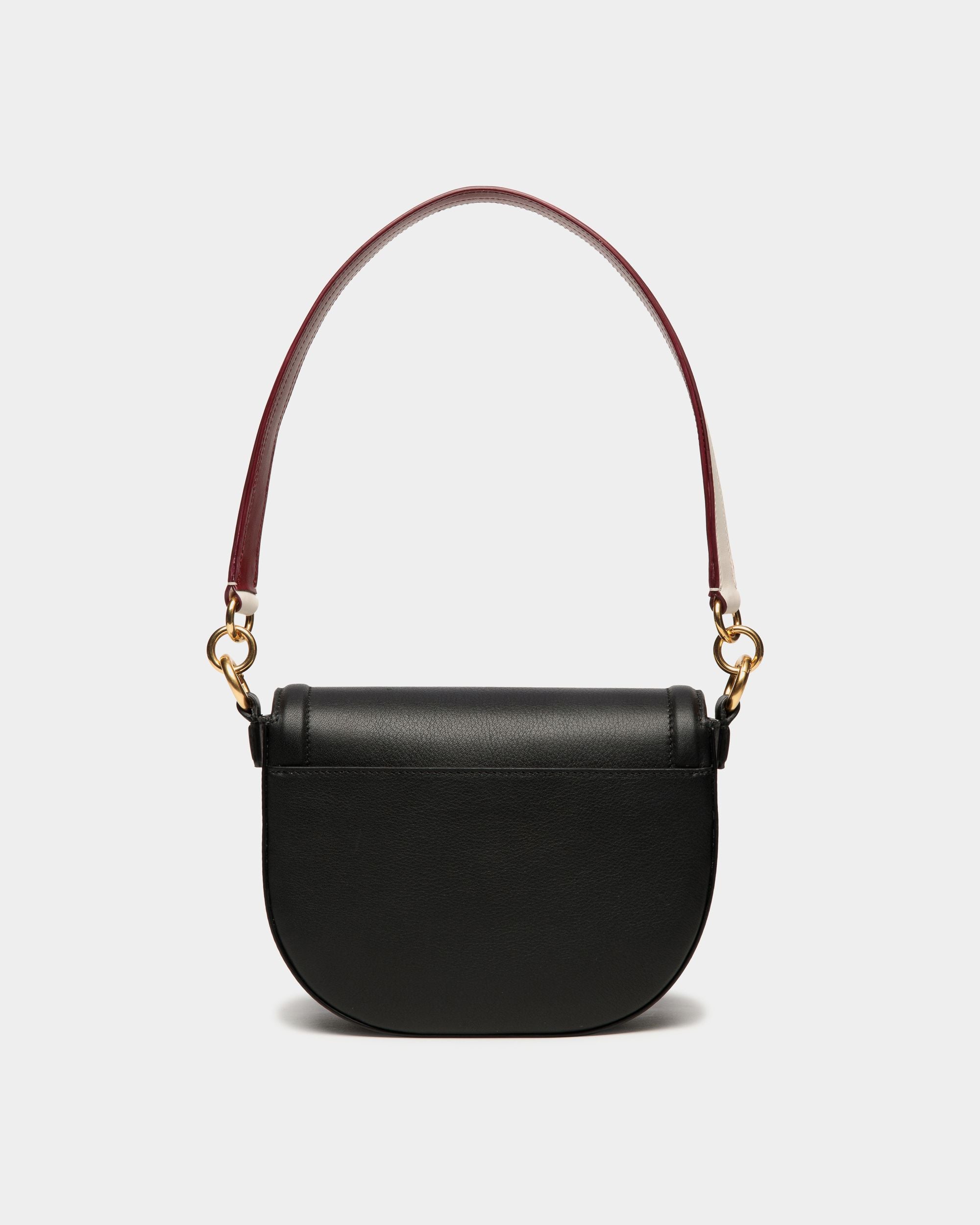 Sac À Bandoulière Code En Cuir Noir - Femme - Bally - 03