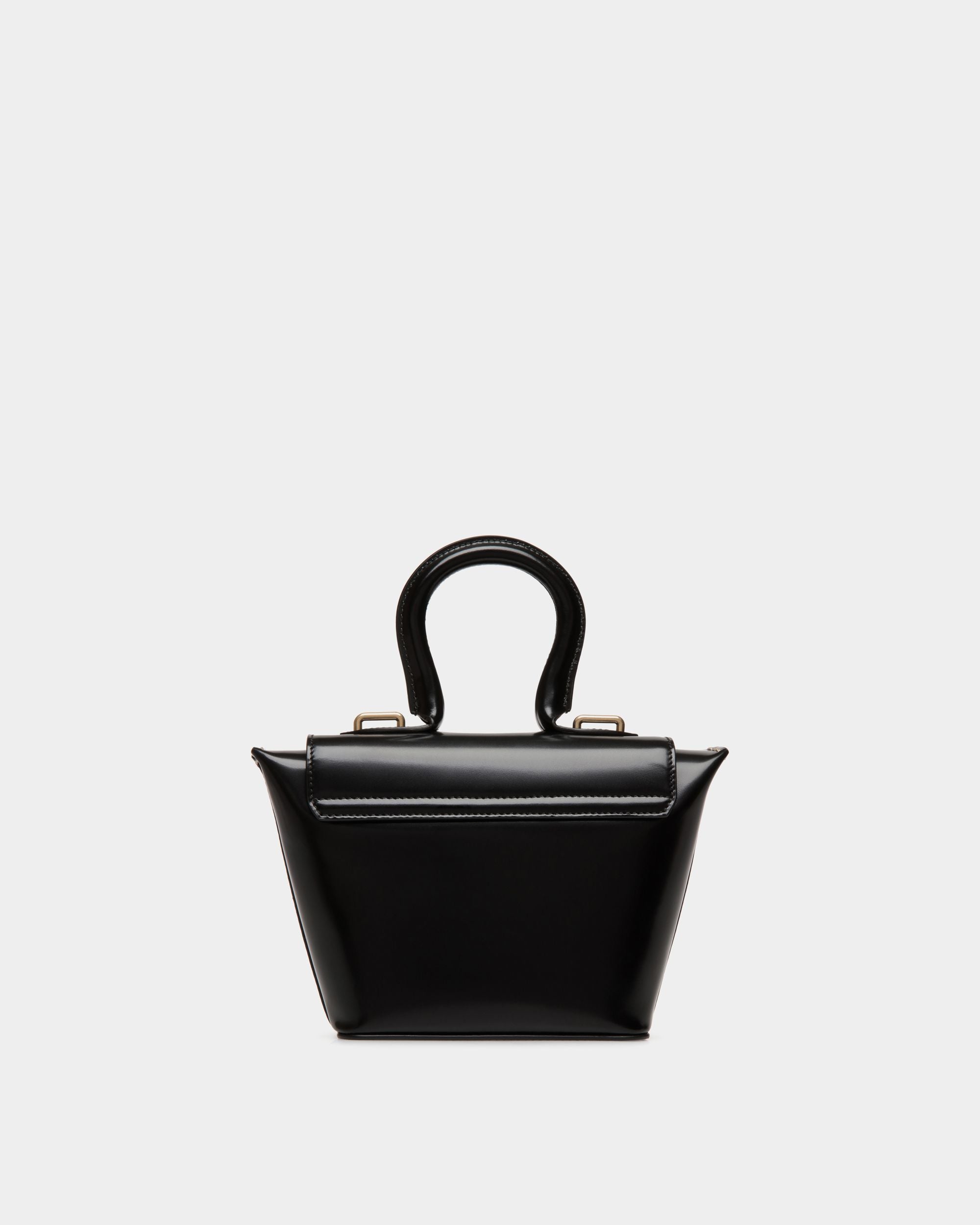 Belle Minibag In Black Brushed Leather - Femme - Bally - 02