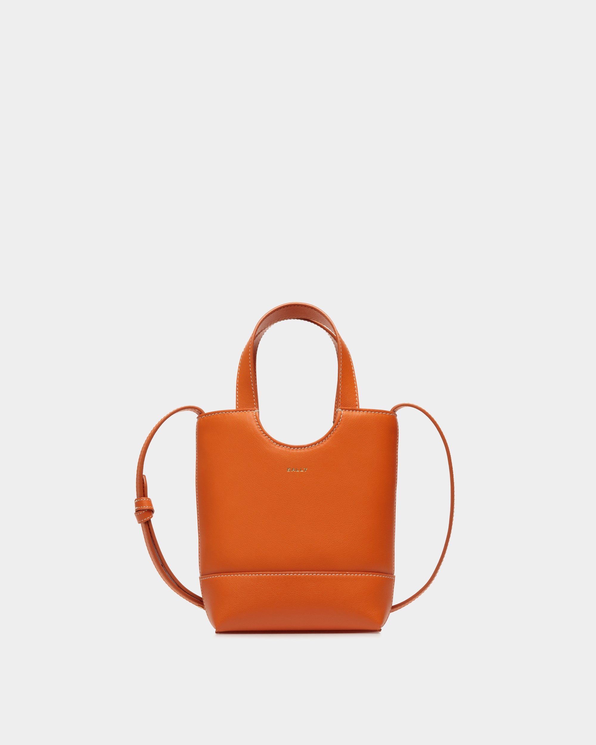 Petit Sac Cabas Easy Bally En Cuir Koi Orange - Femme - Bally - 01