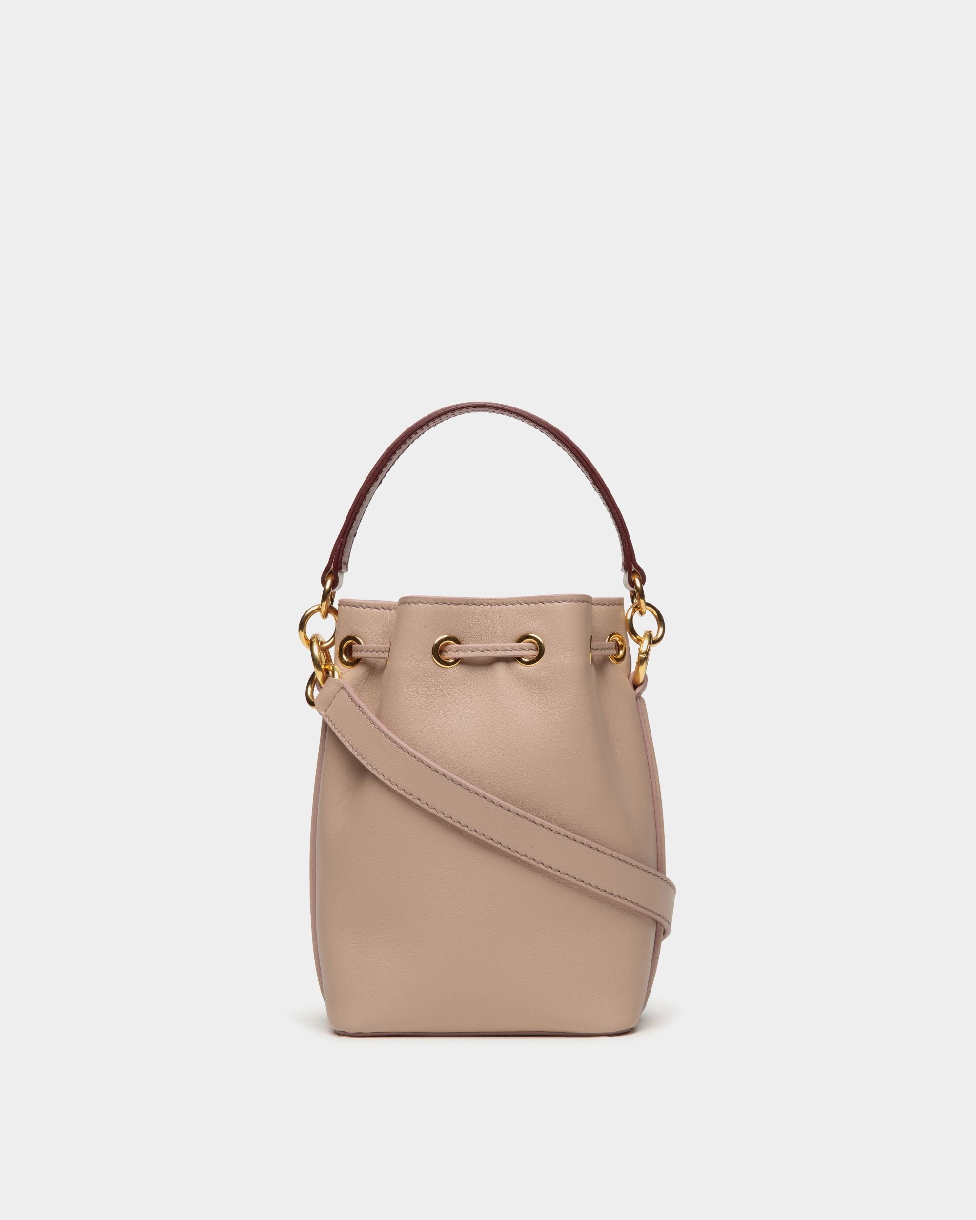 Minisac Seau Code En Cuir Light Beige - Femme - Bally - 02