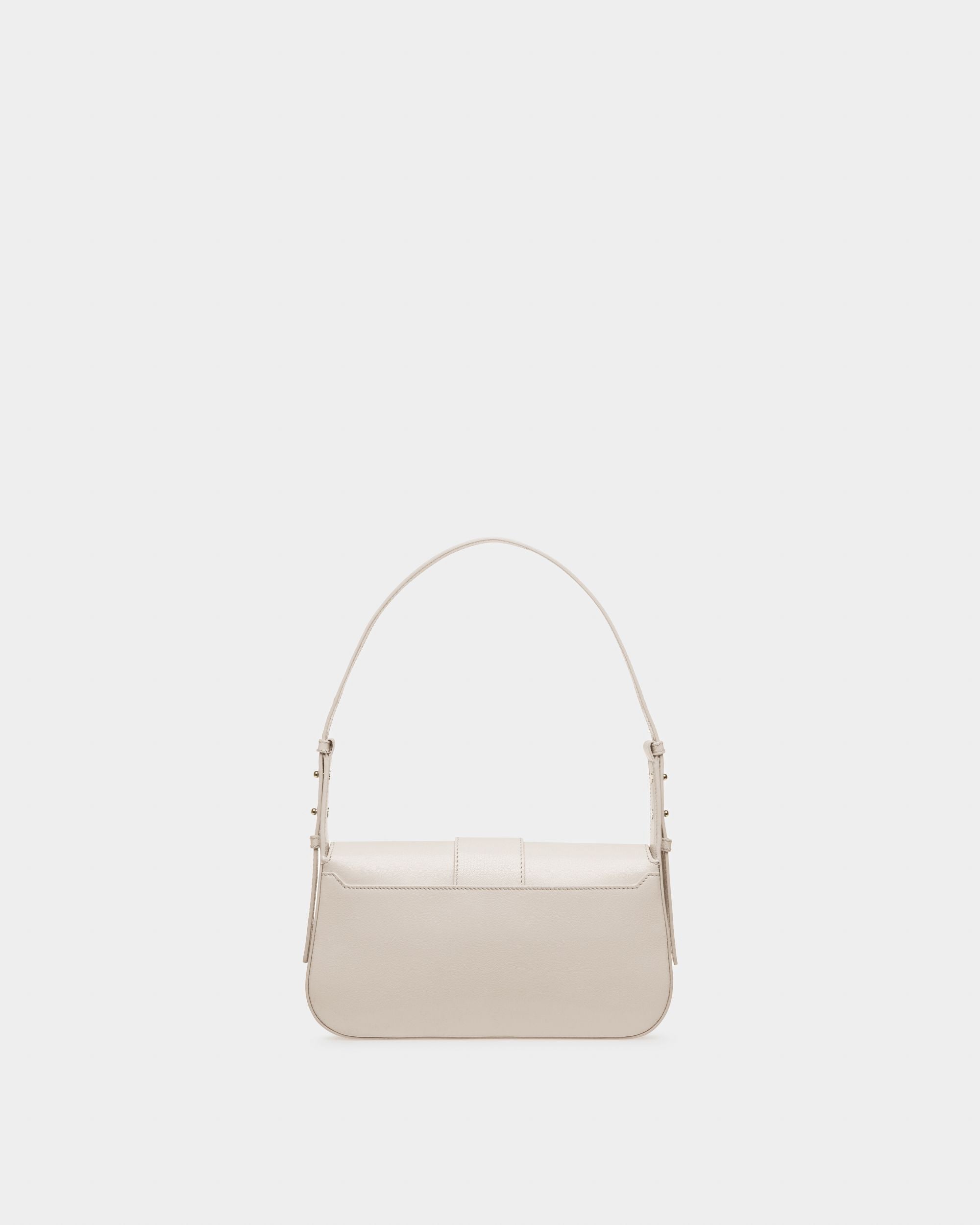 Jadha Sac Porté Épaule En Cuir Couleur Ivoire - Femme - Bally - 03