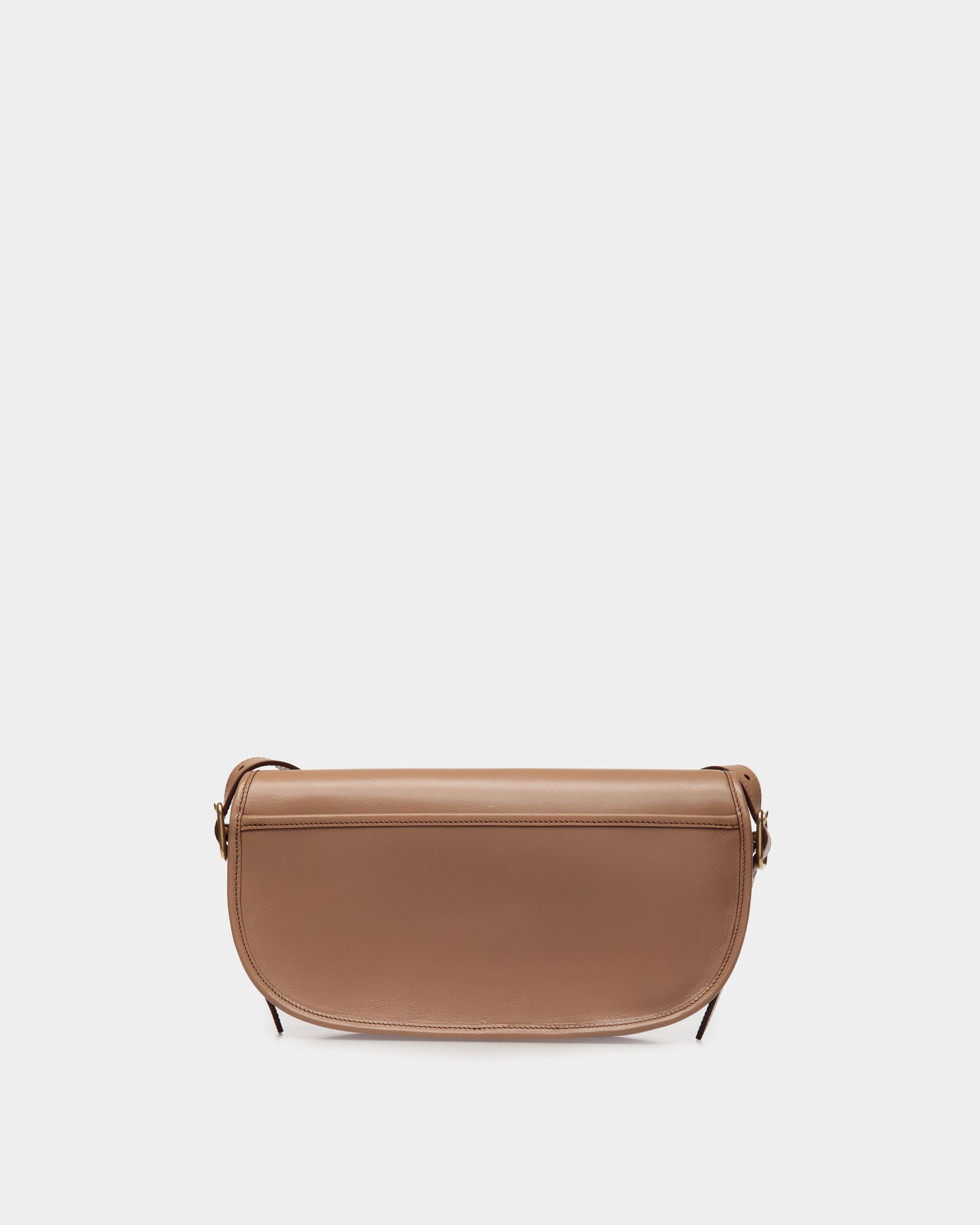 Sac À Bandoulière Beckett En Cuir Praline Beige - Femme - Bally - 02