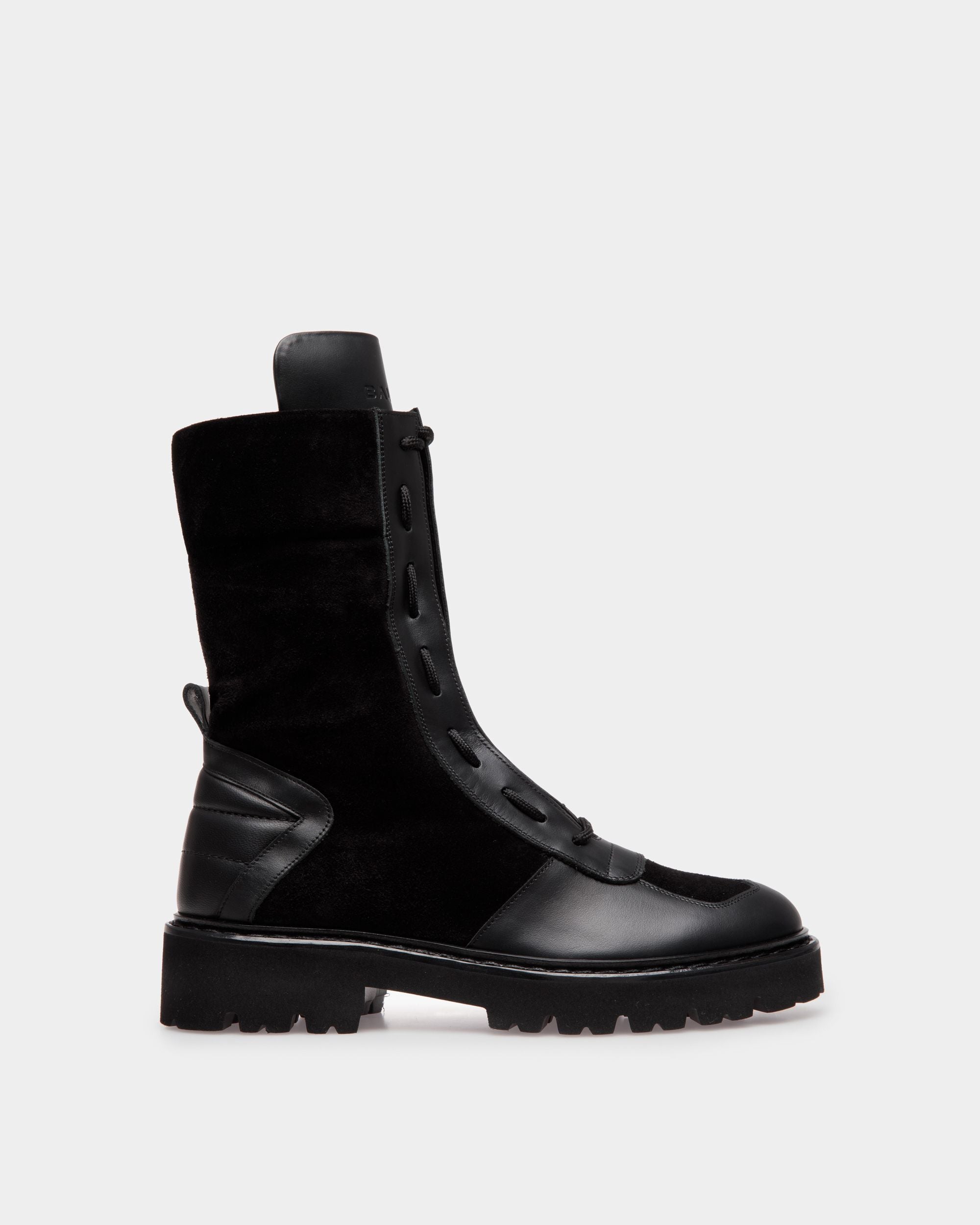 Bottes Enga En Cuir Noir - Femme - Bally - 01