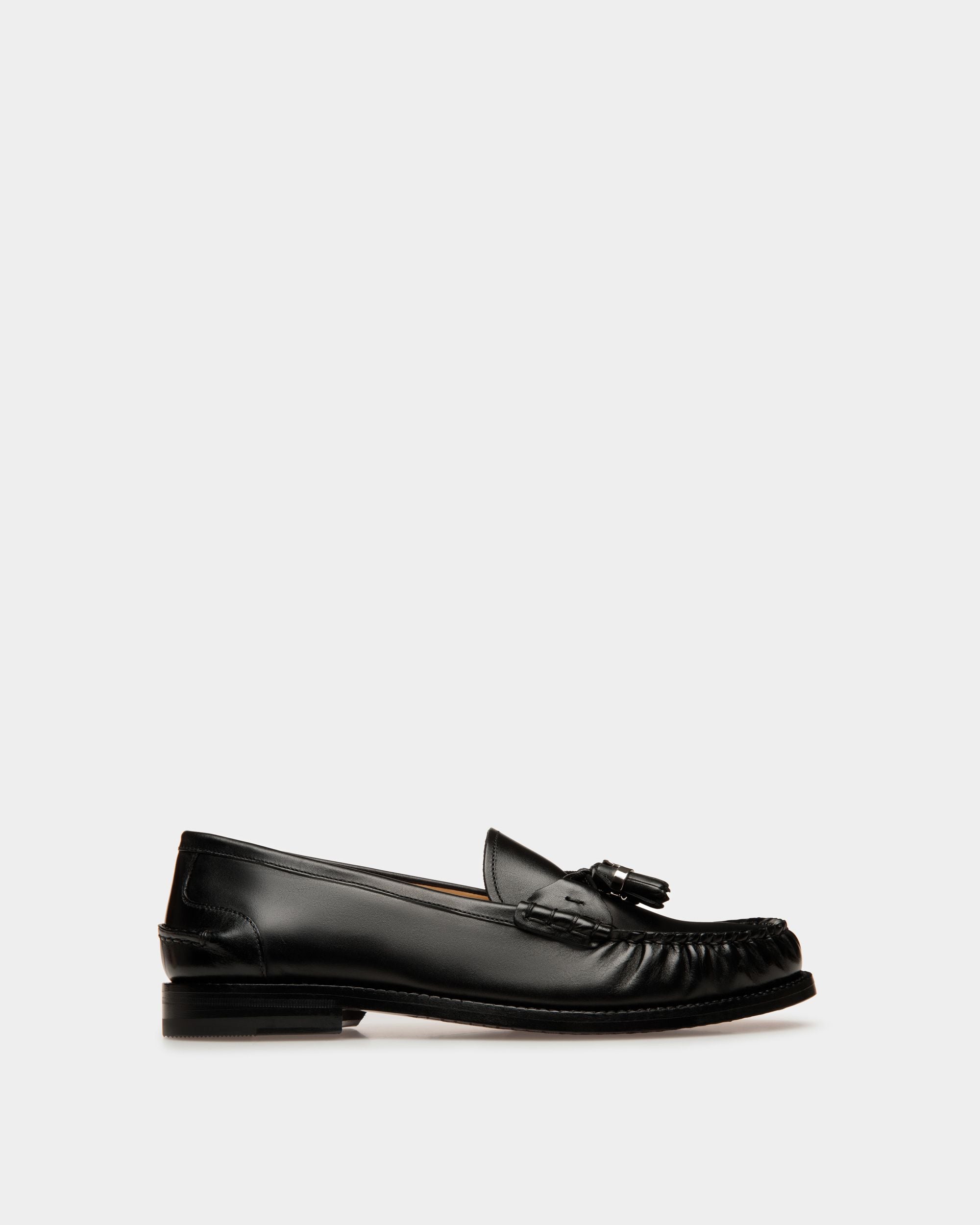 Mocassins Rome En cuir noir - Femme - Bally - 01