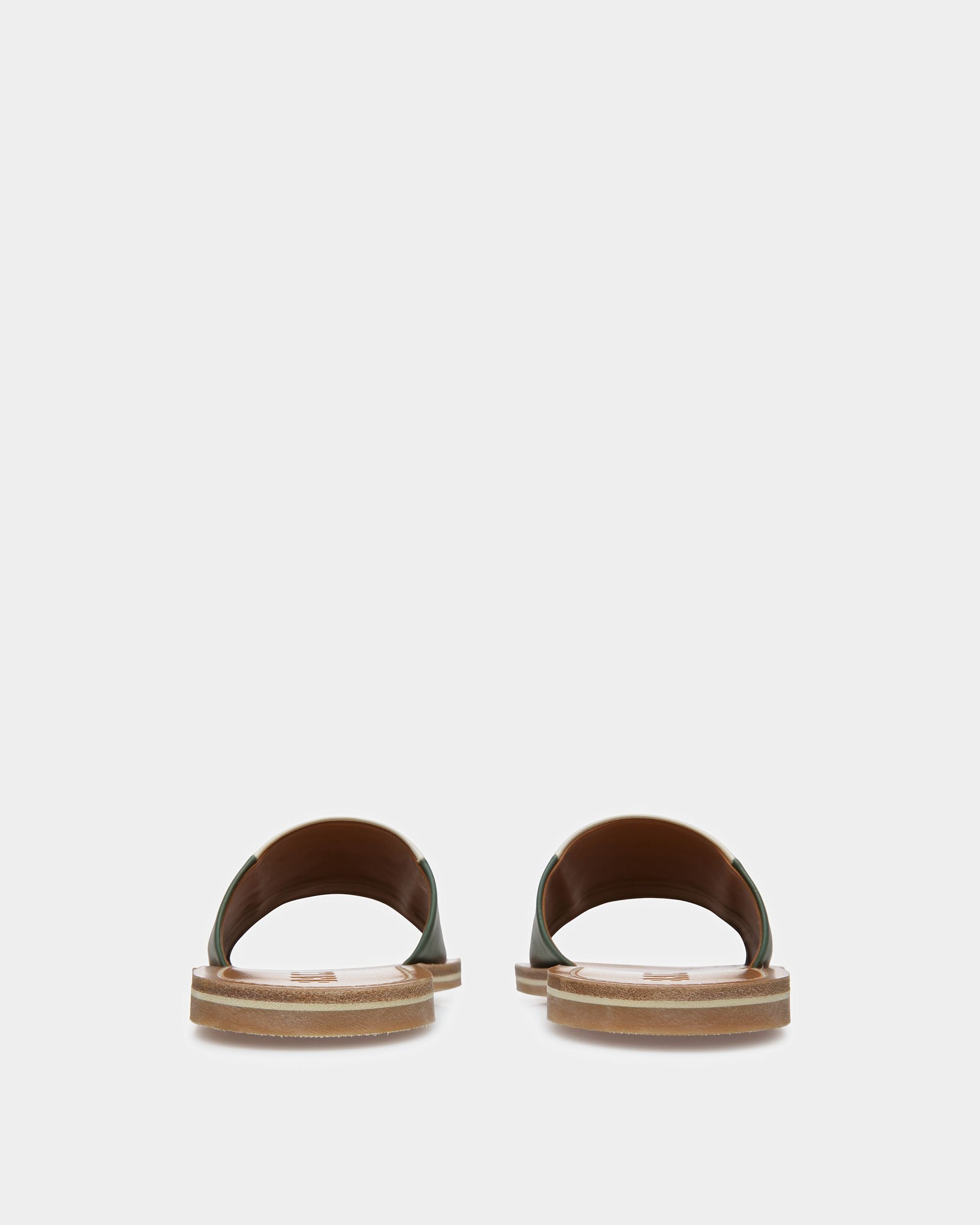 Bianka Mules En Cuir Sauge Et Ivoire - Femme - Bally - 04