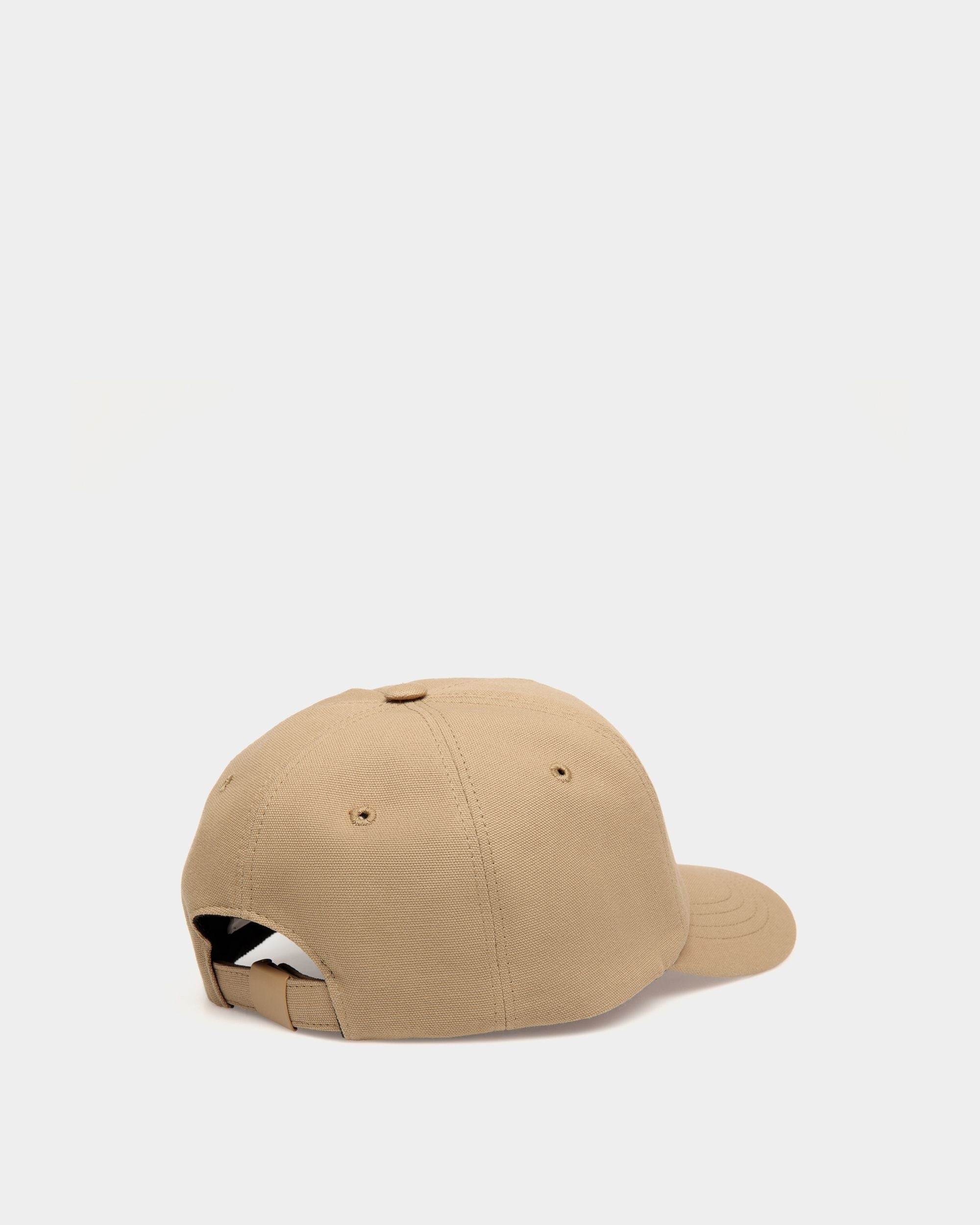 Casquette De Baseball En Coton Beige - Femme - Bally - 02