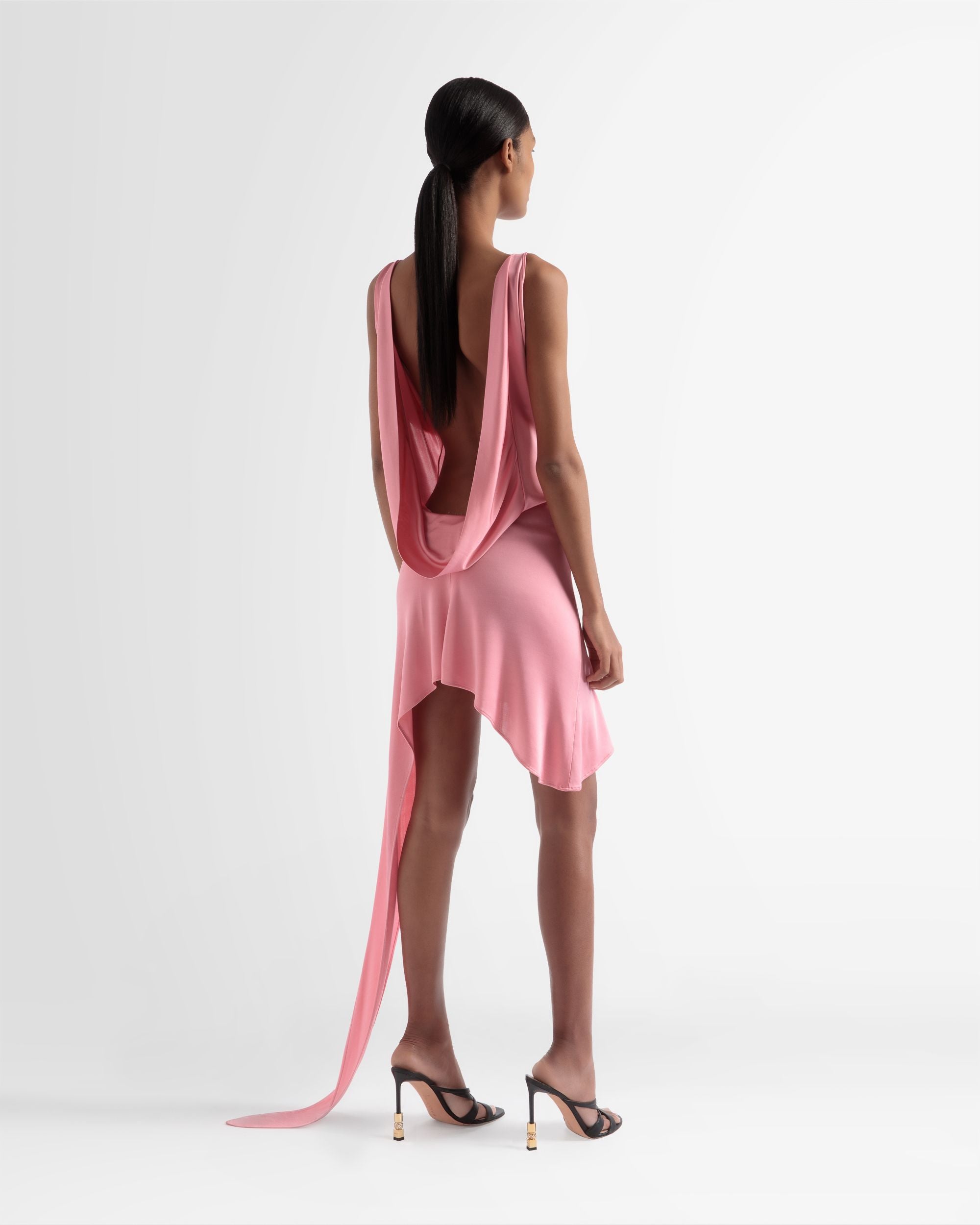 Robe Dos Nu En Rose - Femme - Bally - 05