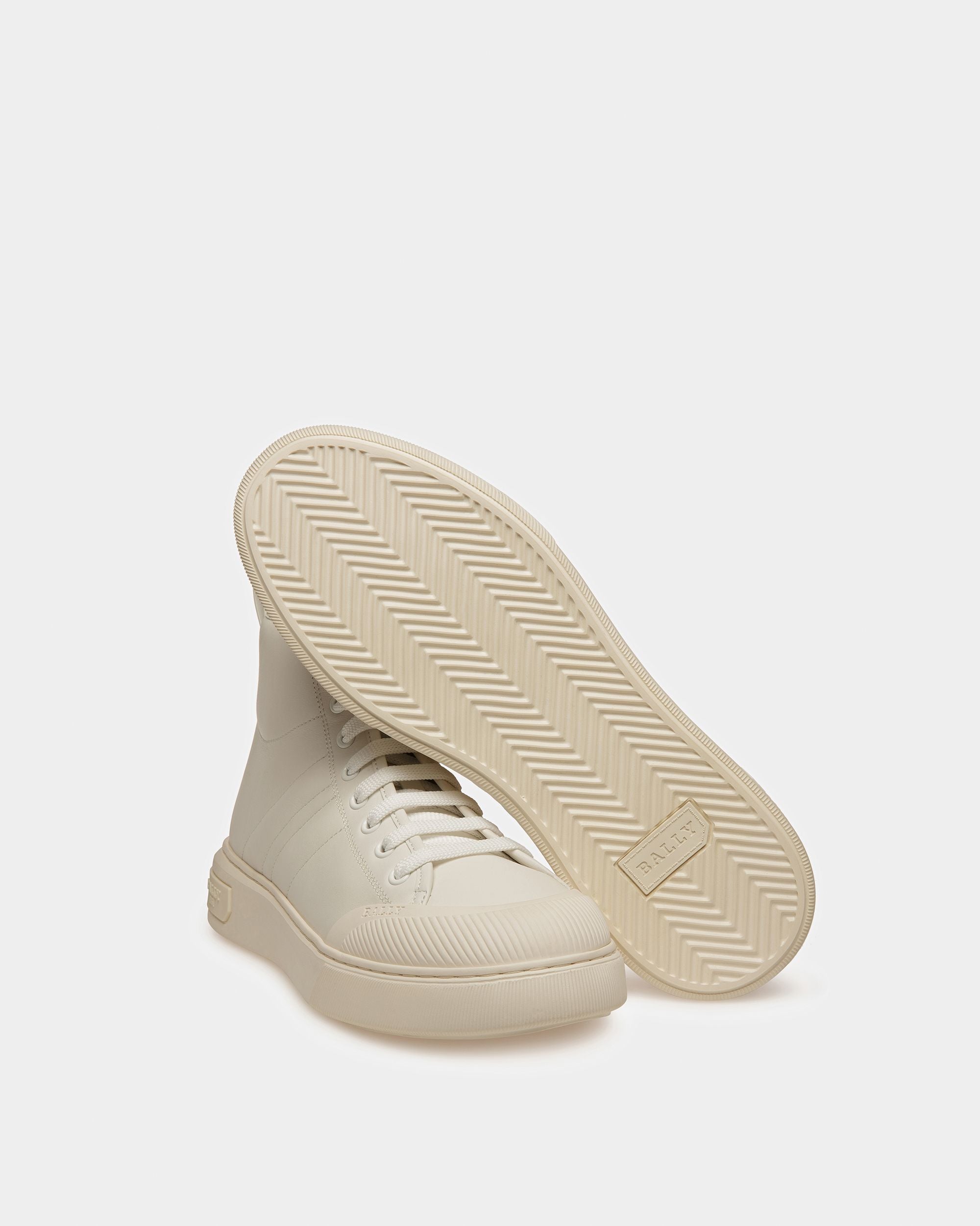 Maren Sneakers En Cuir Blanc - Femme - Bally - 04