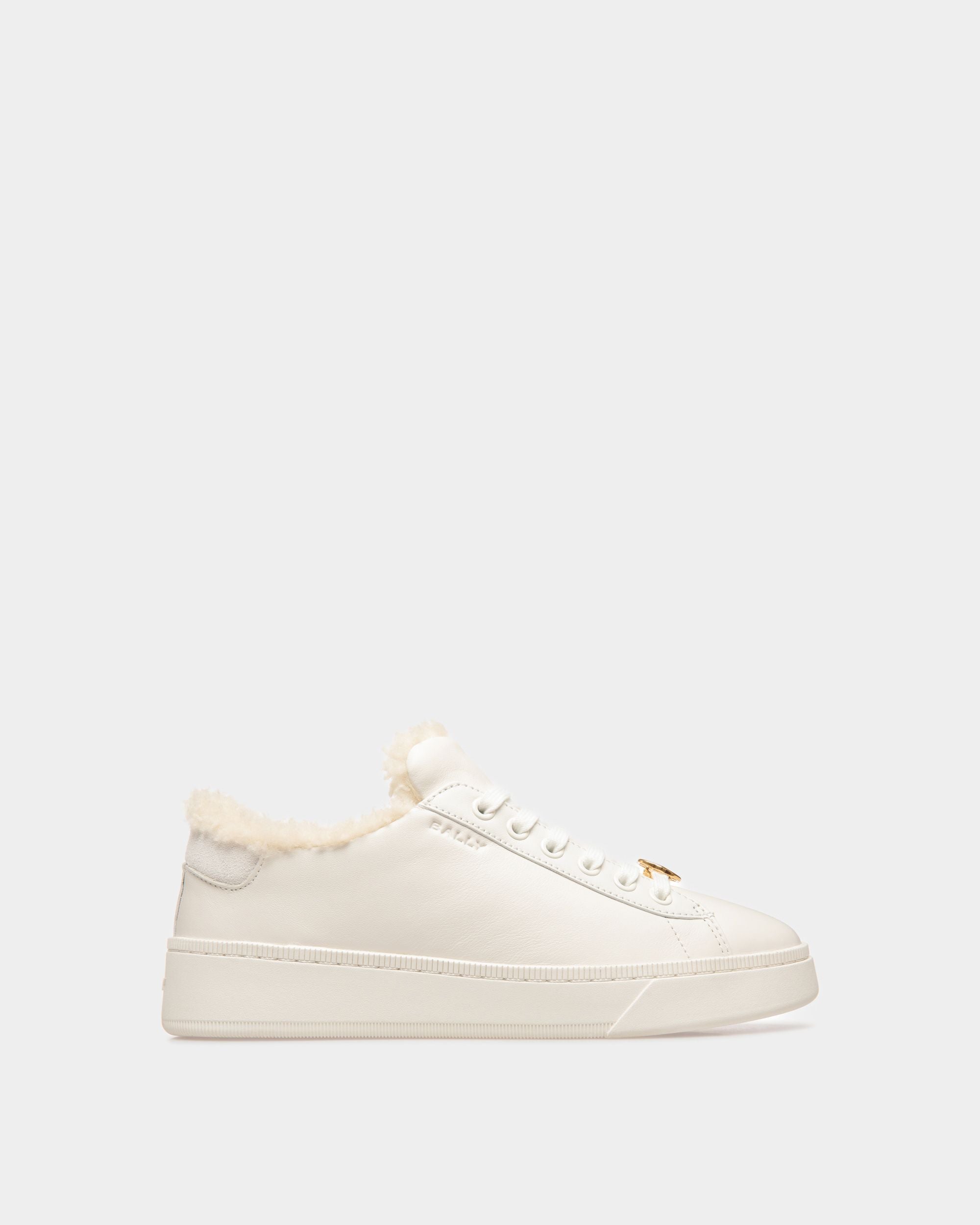 Sneakers Raise En Cuir Blanc - Femme - Bally - 01