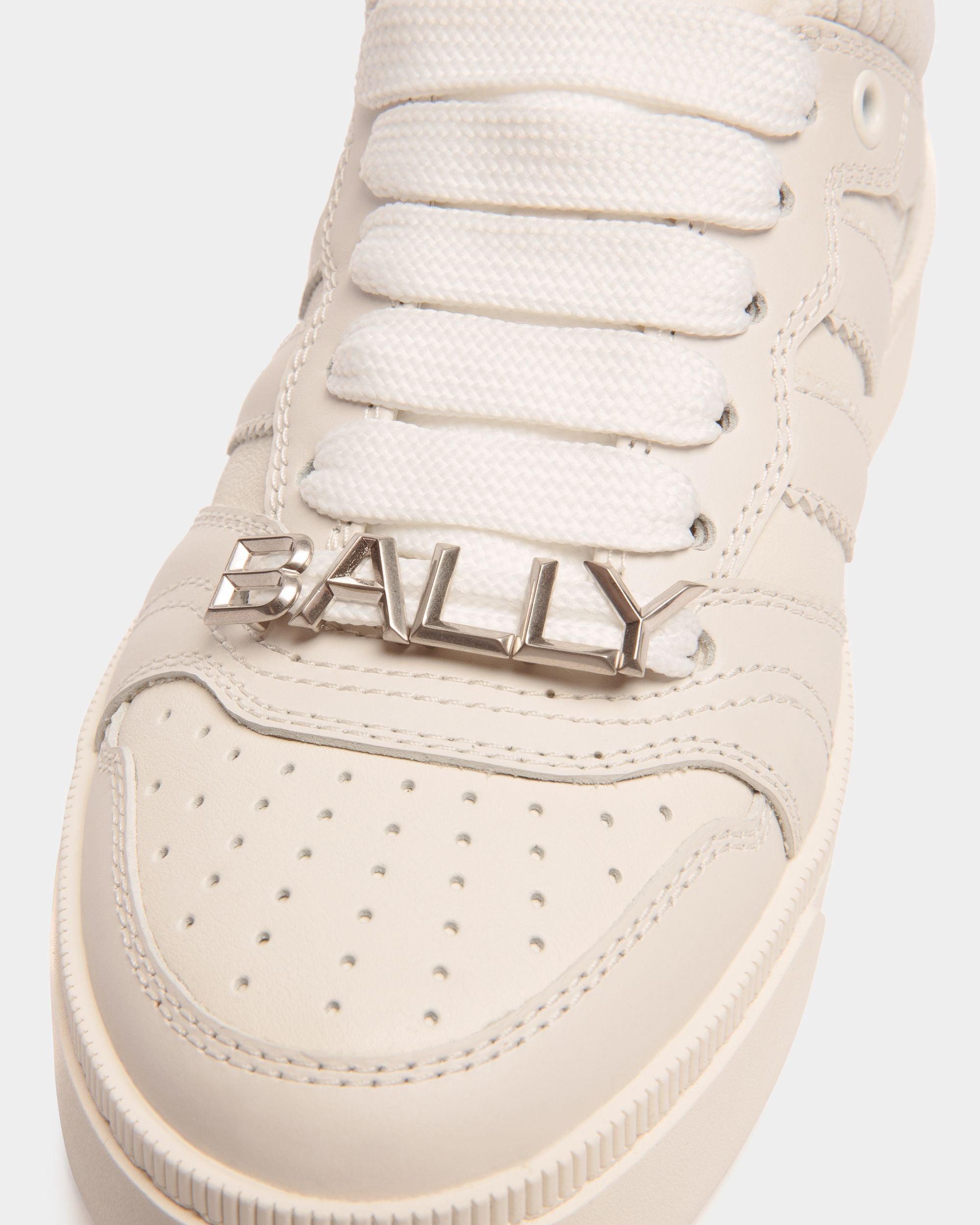 Sneaker Raise En Cuir Blanc - Femme - Bally - 05