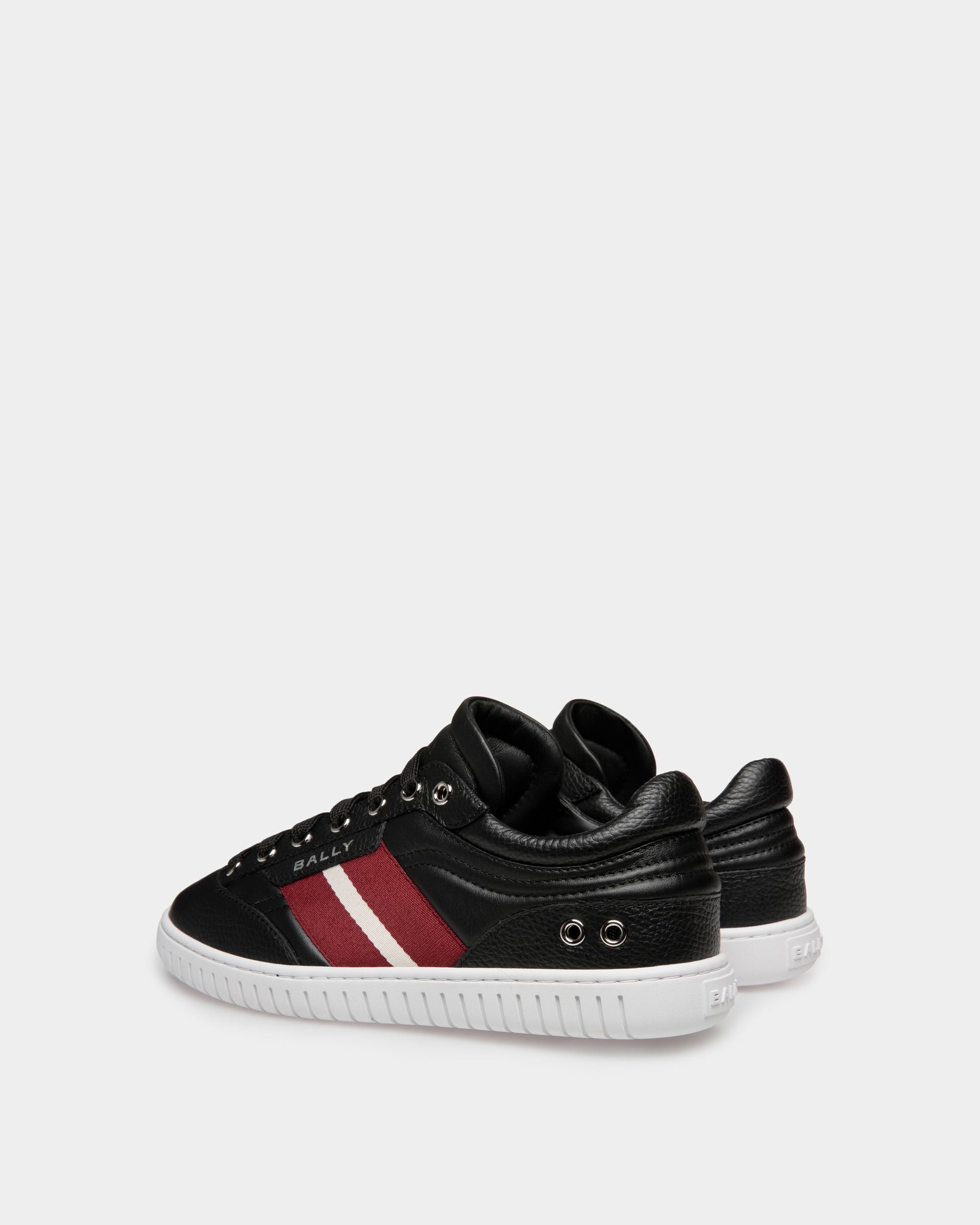 Sneaker Player En Cuir Noir - Femme - Bally - 03