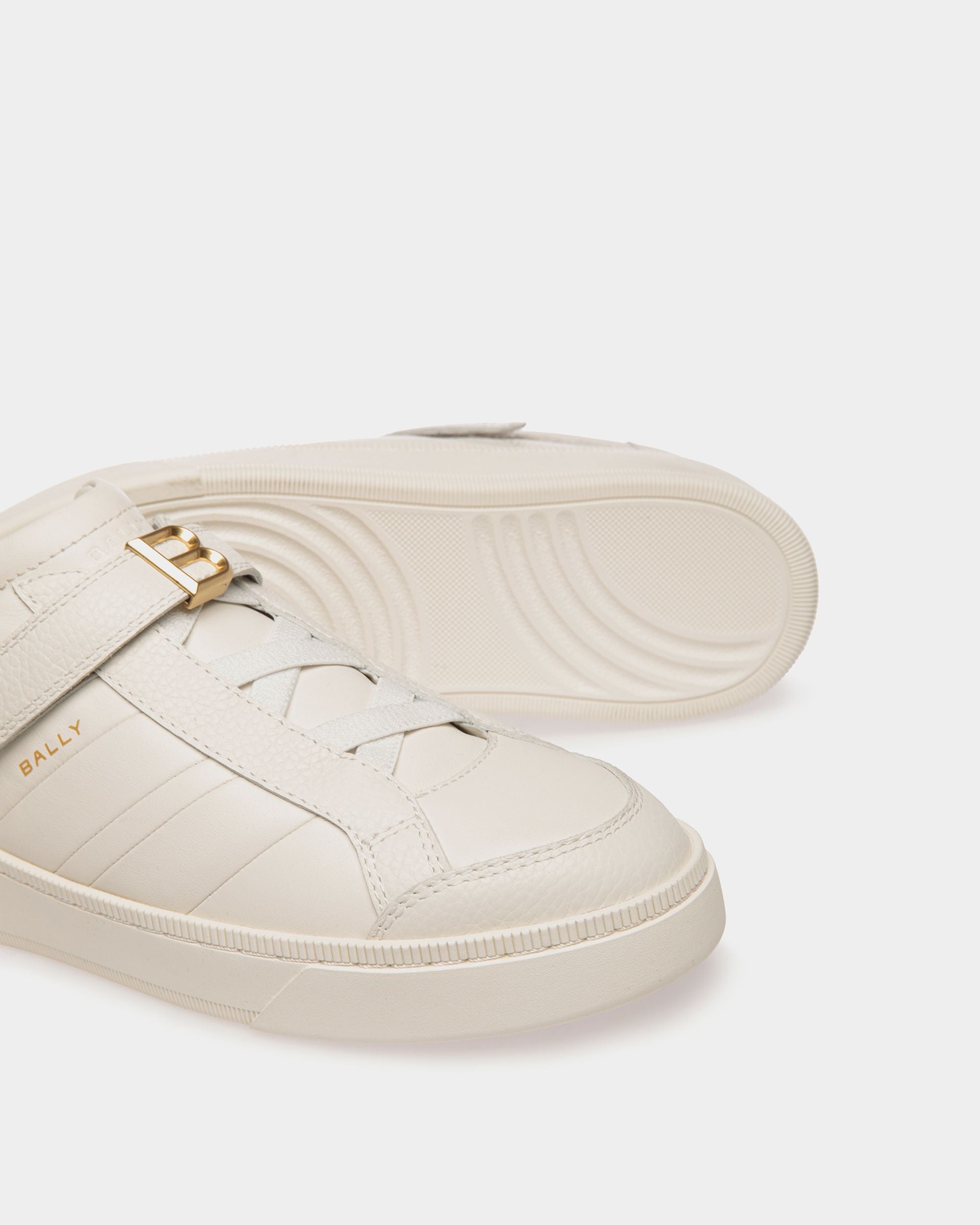 Sneaker Raise En Cuir Blanc - Femme - Bally - 04