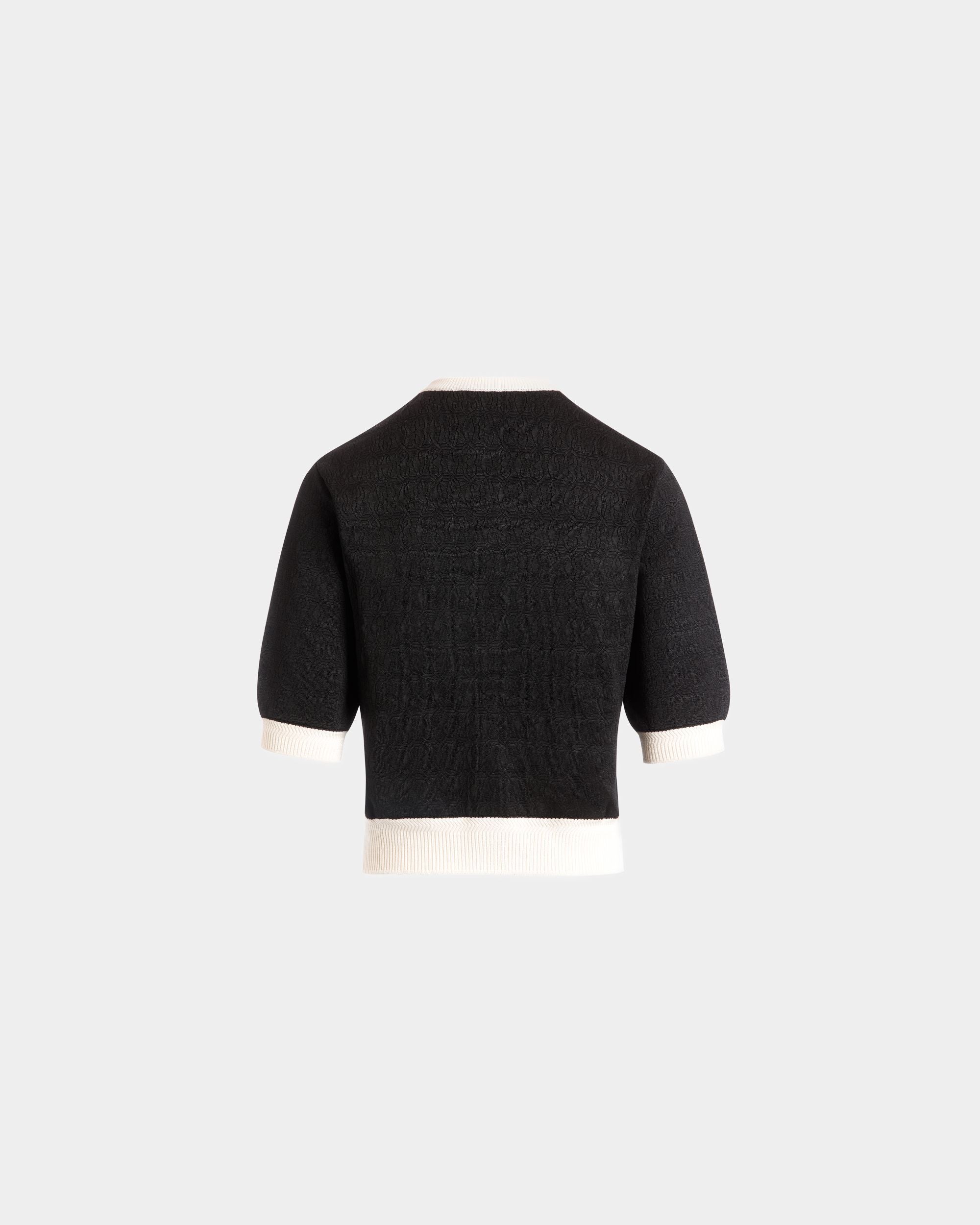 Cardigan in Black Knit - Femme - Bally - 03