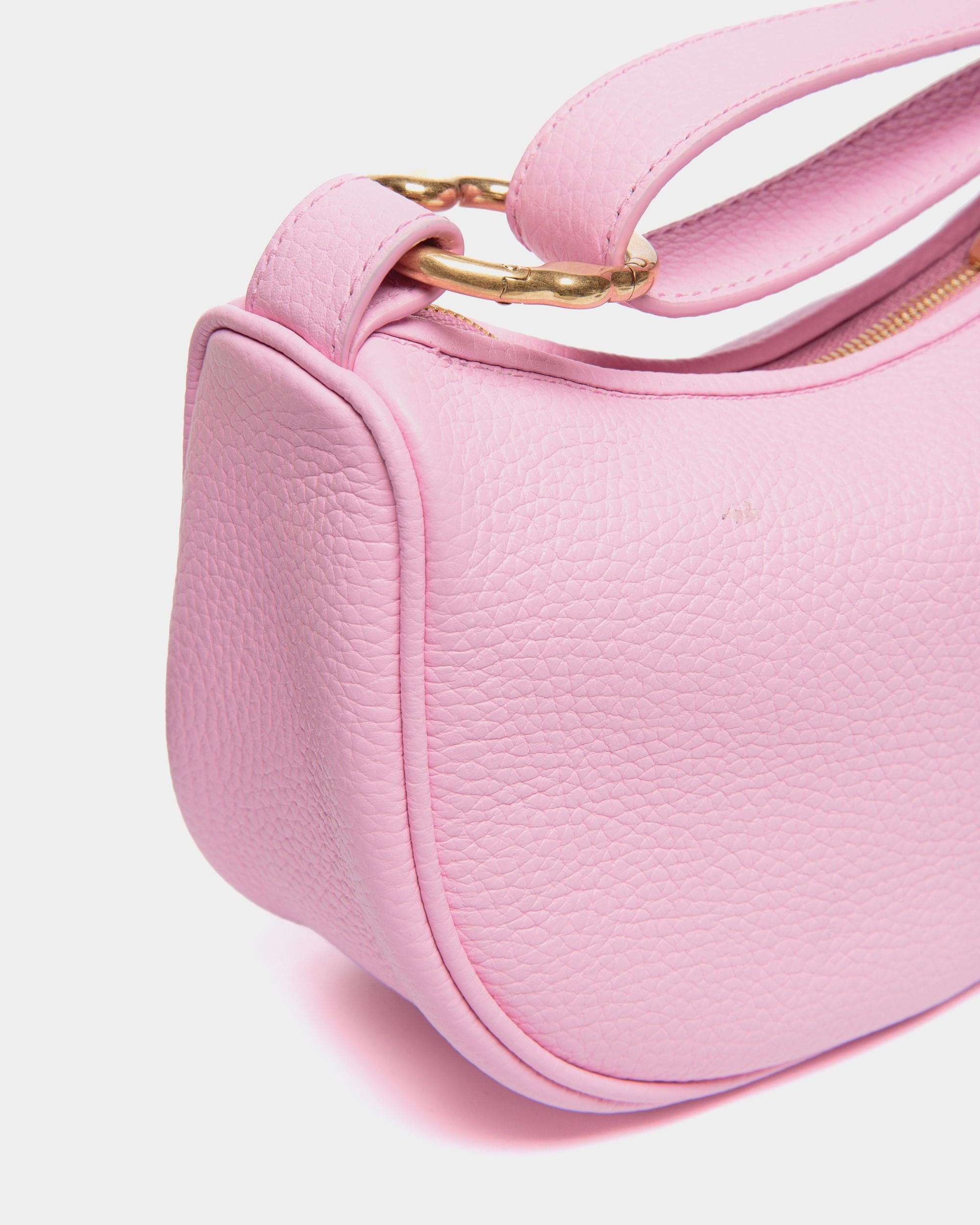 Mini Sac Emblem En Cuir Rose - Femme - Bally - 04