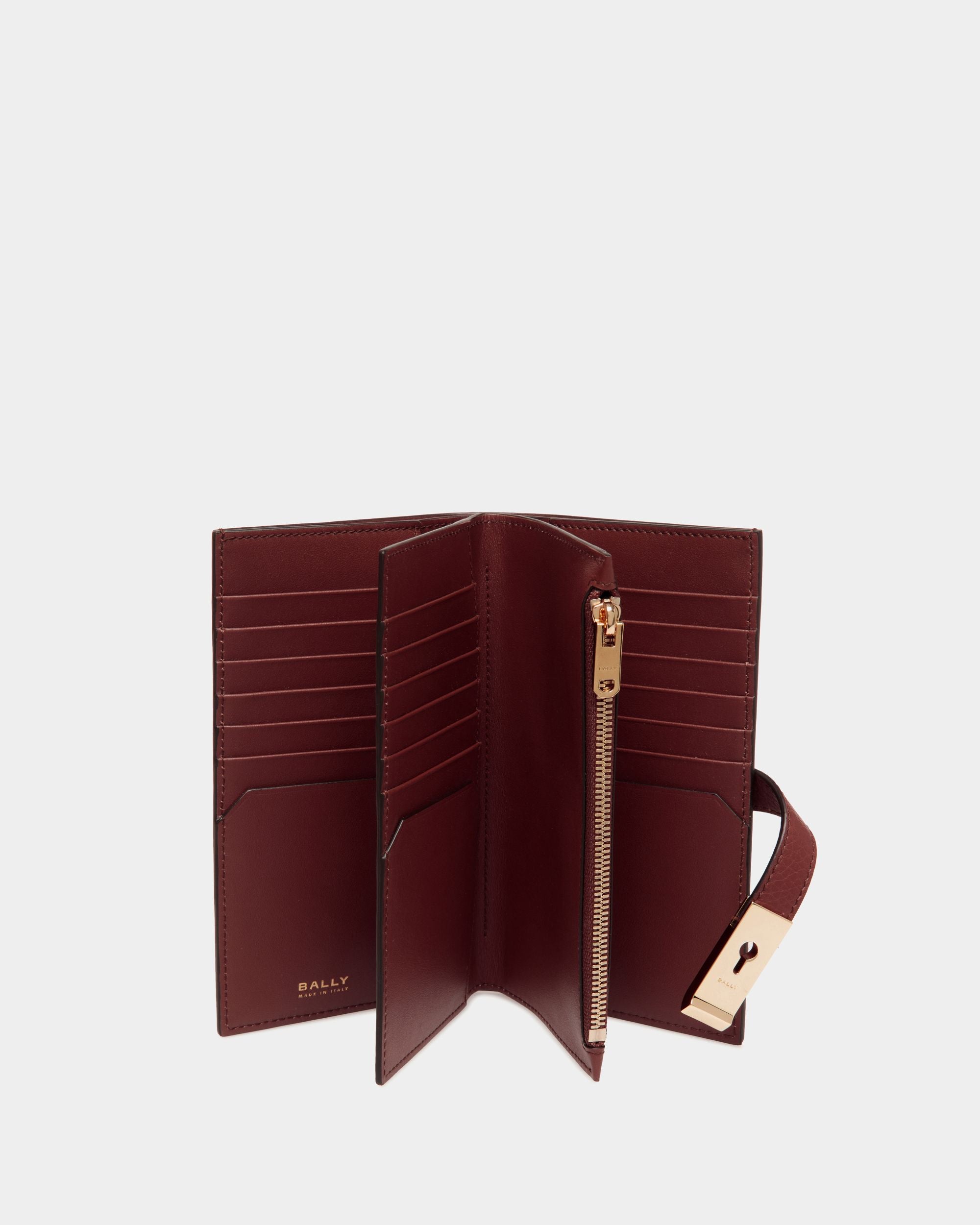 Portefeuille Lock Me Long En Cuir Grainé Andorra - Femme - Bally - 03