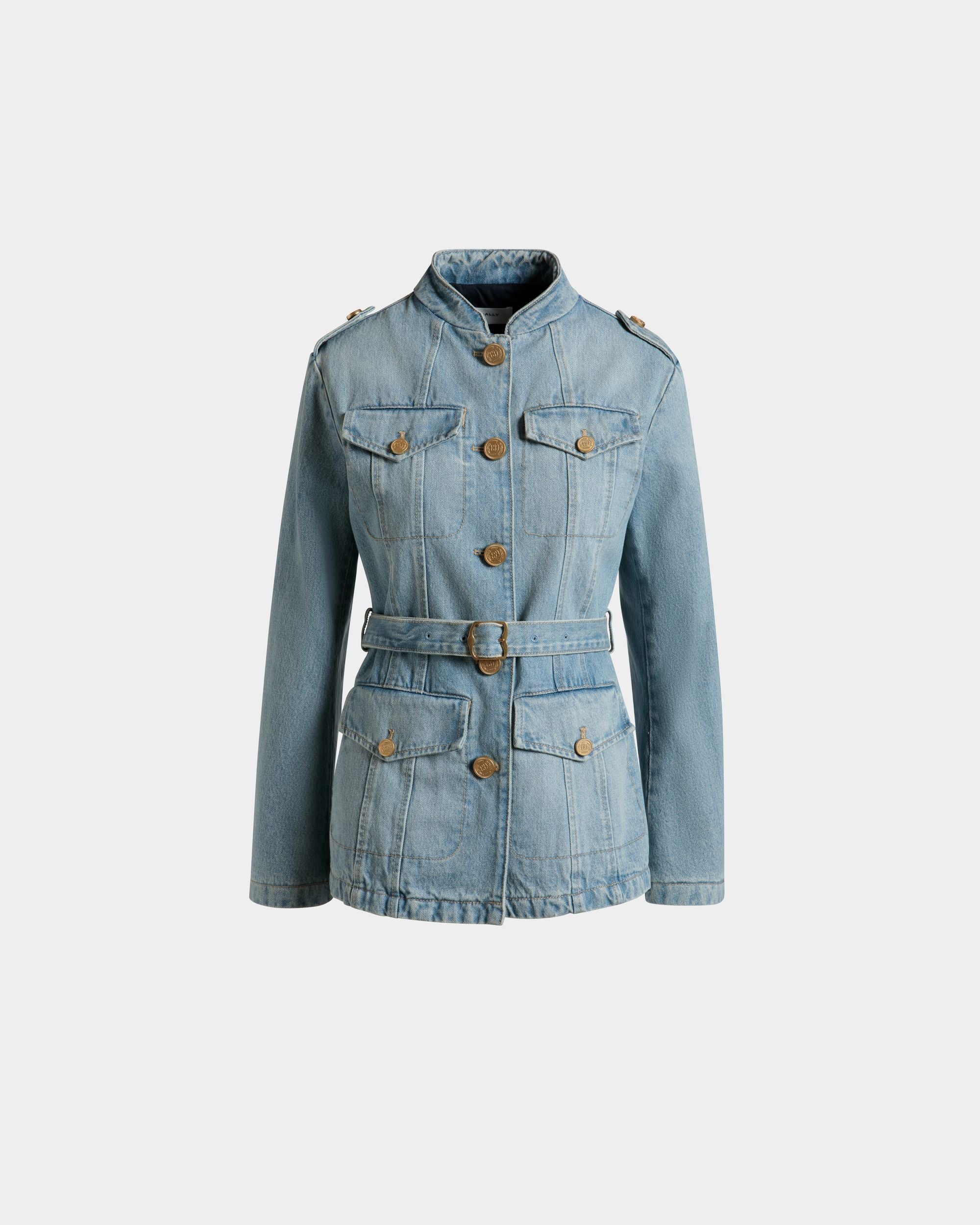 Veste En Jean De Coton Light Blue - Femme - Bally - 01