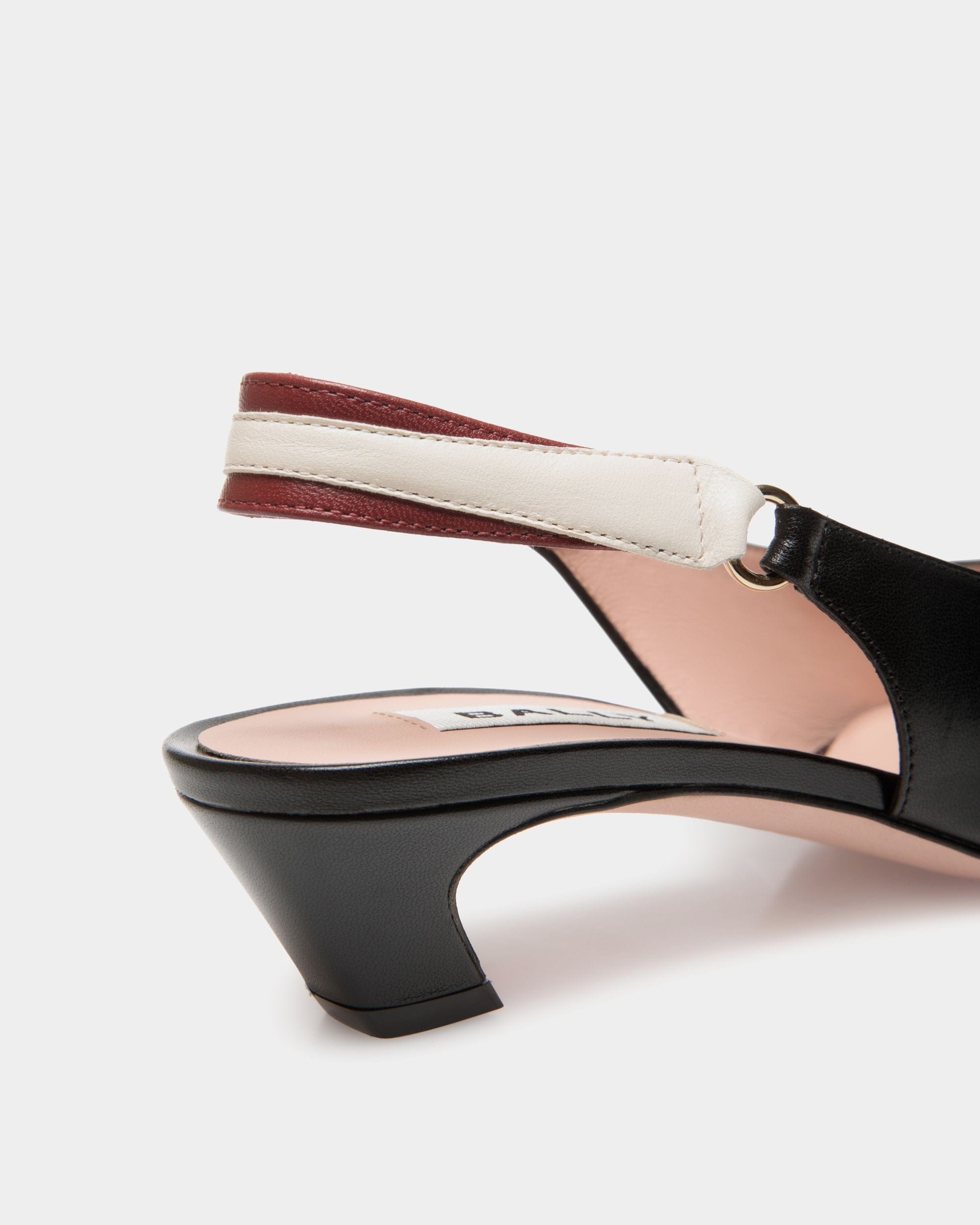 Escarpin Slingback Sylt En Cuir Nappa Noir - Femme - Bally - 05