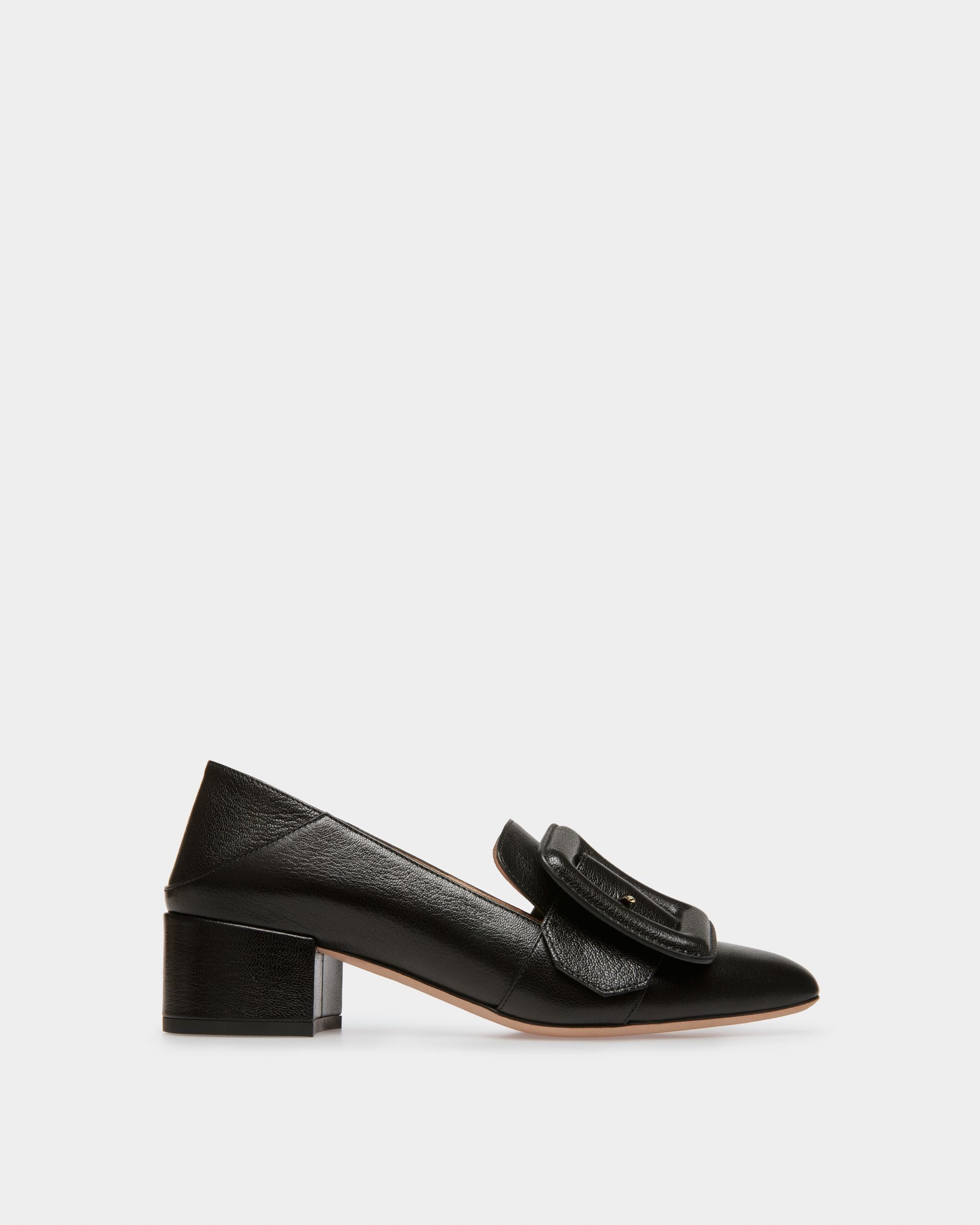 Janelle Escarpin En Cuir Noir - Femme - Bally - 01