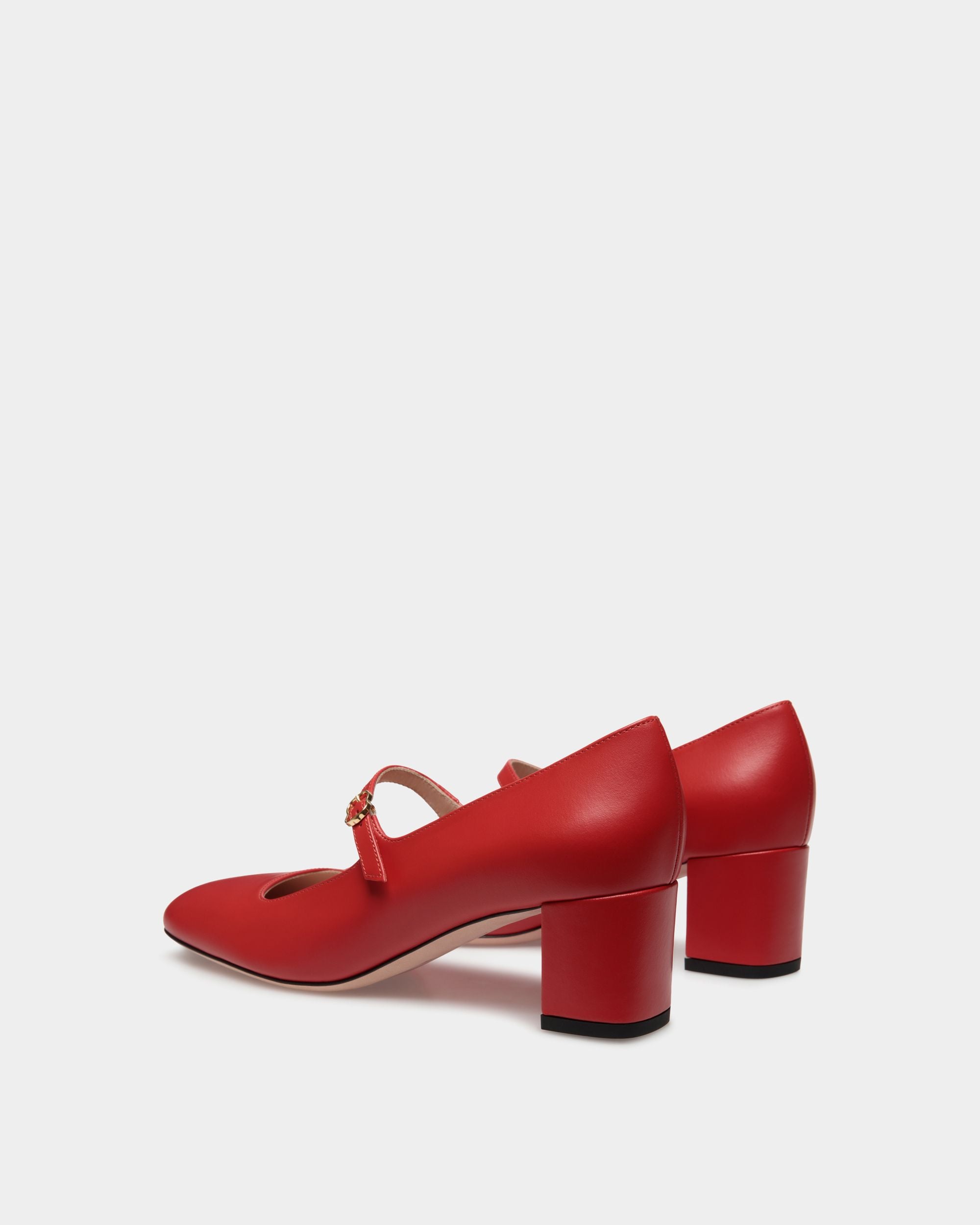 Escarpin Baby Ballyrina En Cuir Candy Red - Femme - Bally - 03