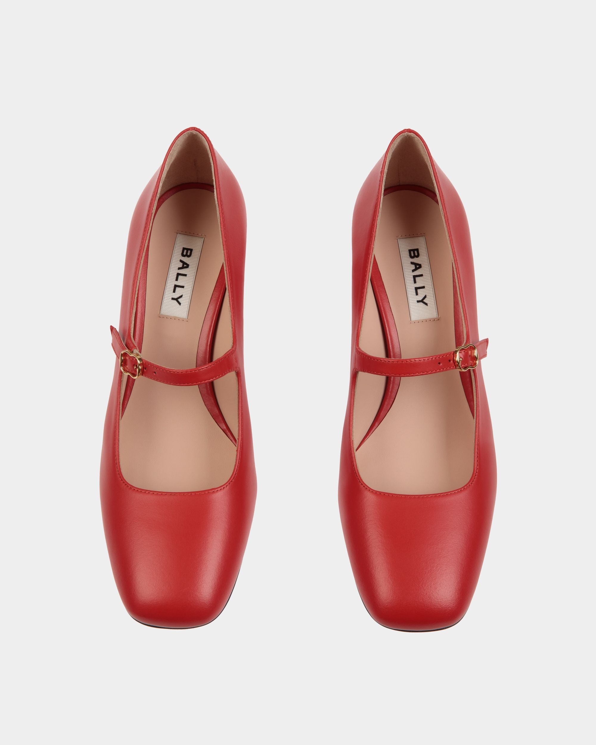 Escarpin Baby Ballyrina En Cuir Candy Red - Femme - Bally - 04