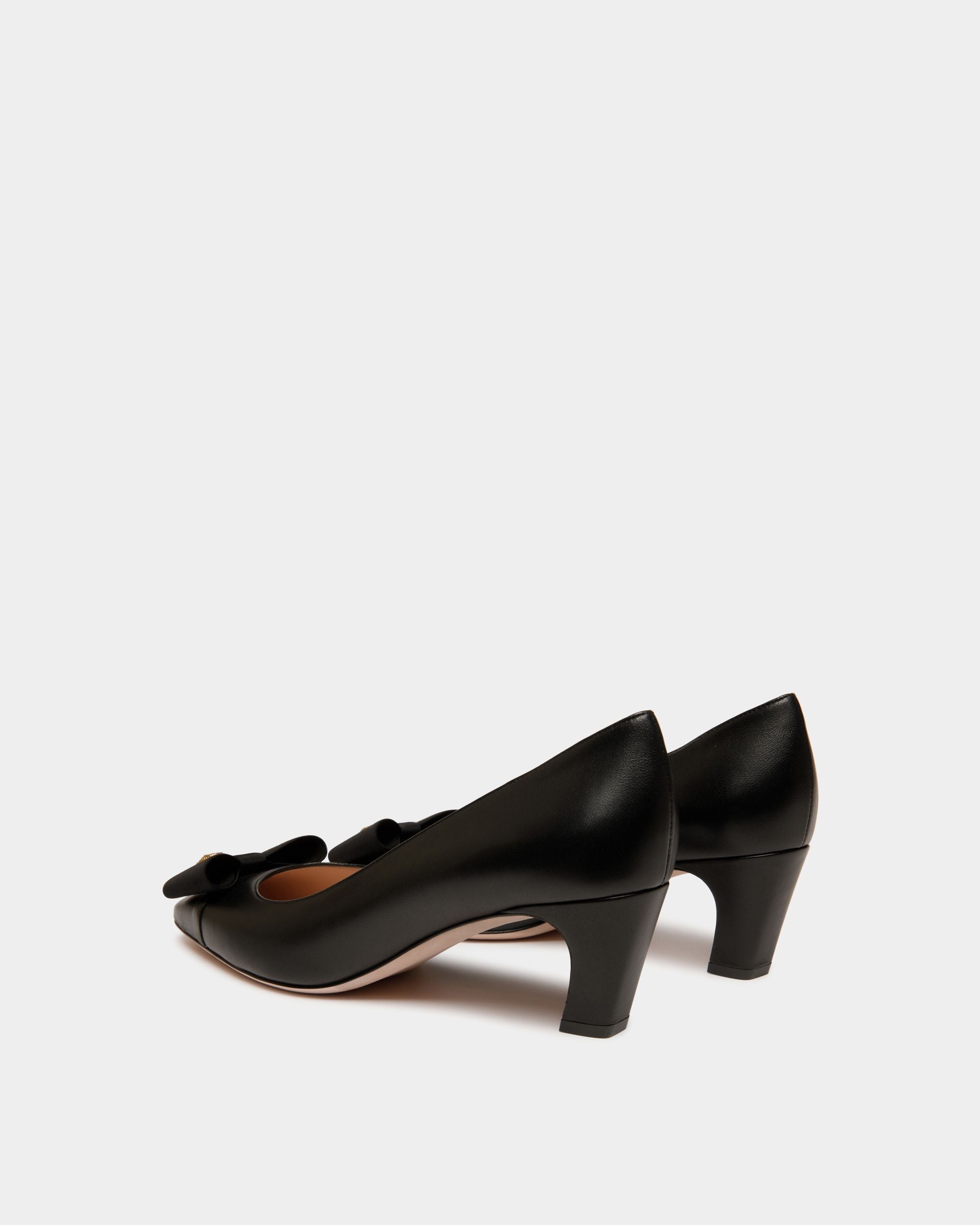 Escarpin B-Bow En Cuir Noir - Femme - Bally - 03