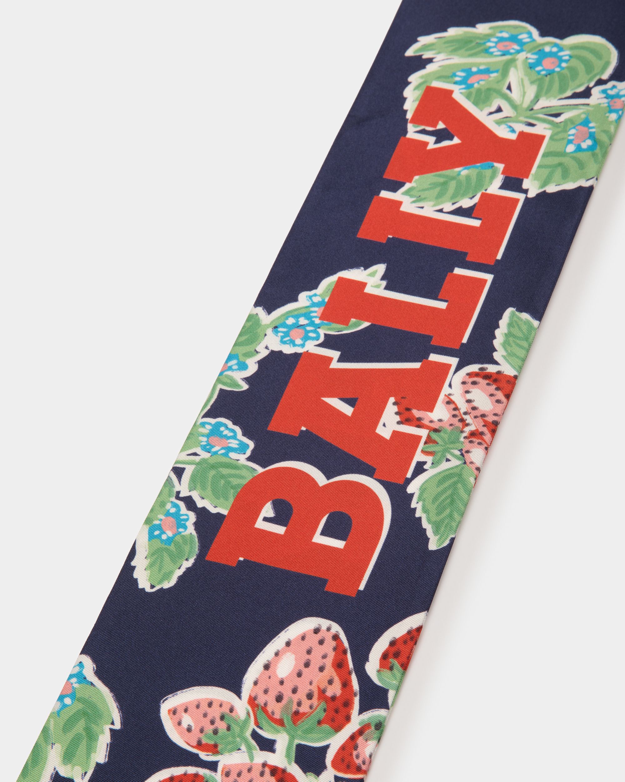 Foulard En Soie Imprimée Strawberry - Femme - Bally - 03