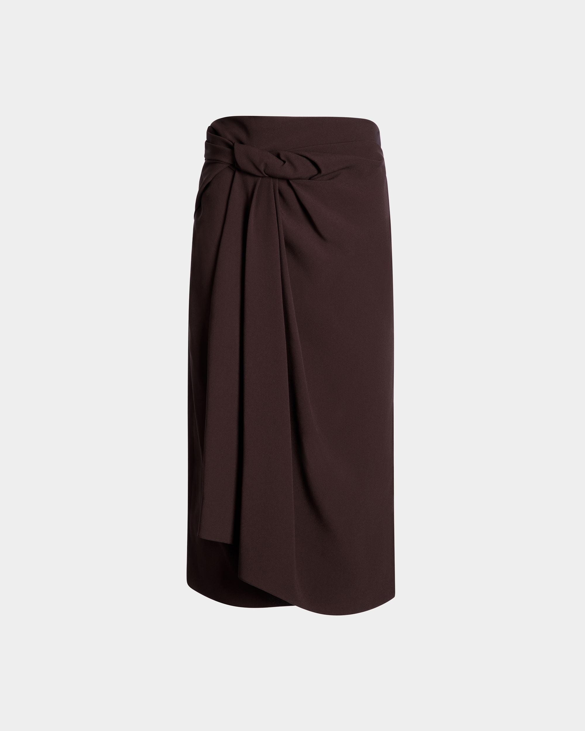 Jupe Midi En Viscose Mélangée Ebano - Femme - Bally - 01